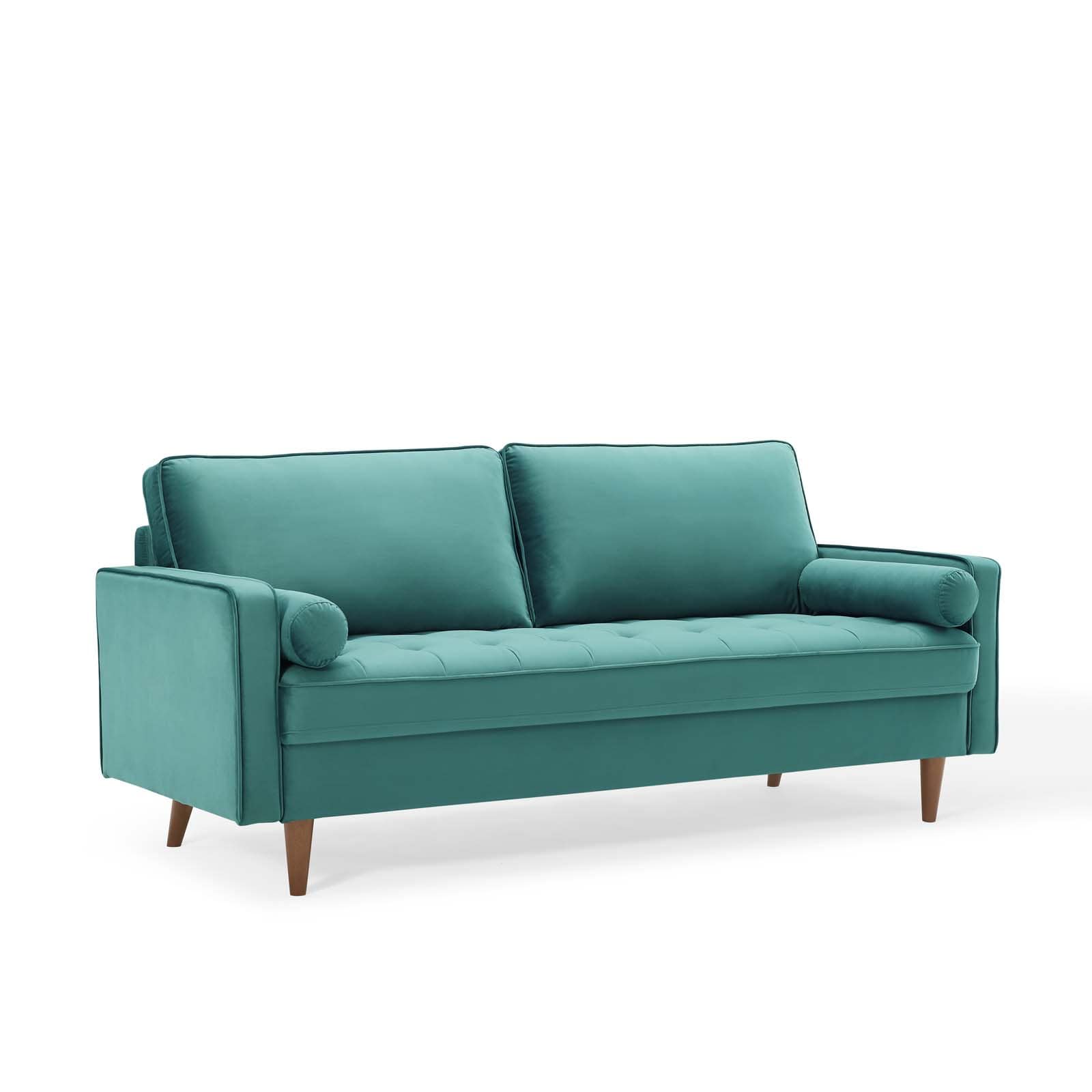 Modway Valour Performance Velvet Sofa | Sofas | Modishstore-56