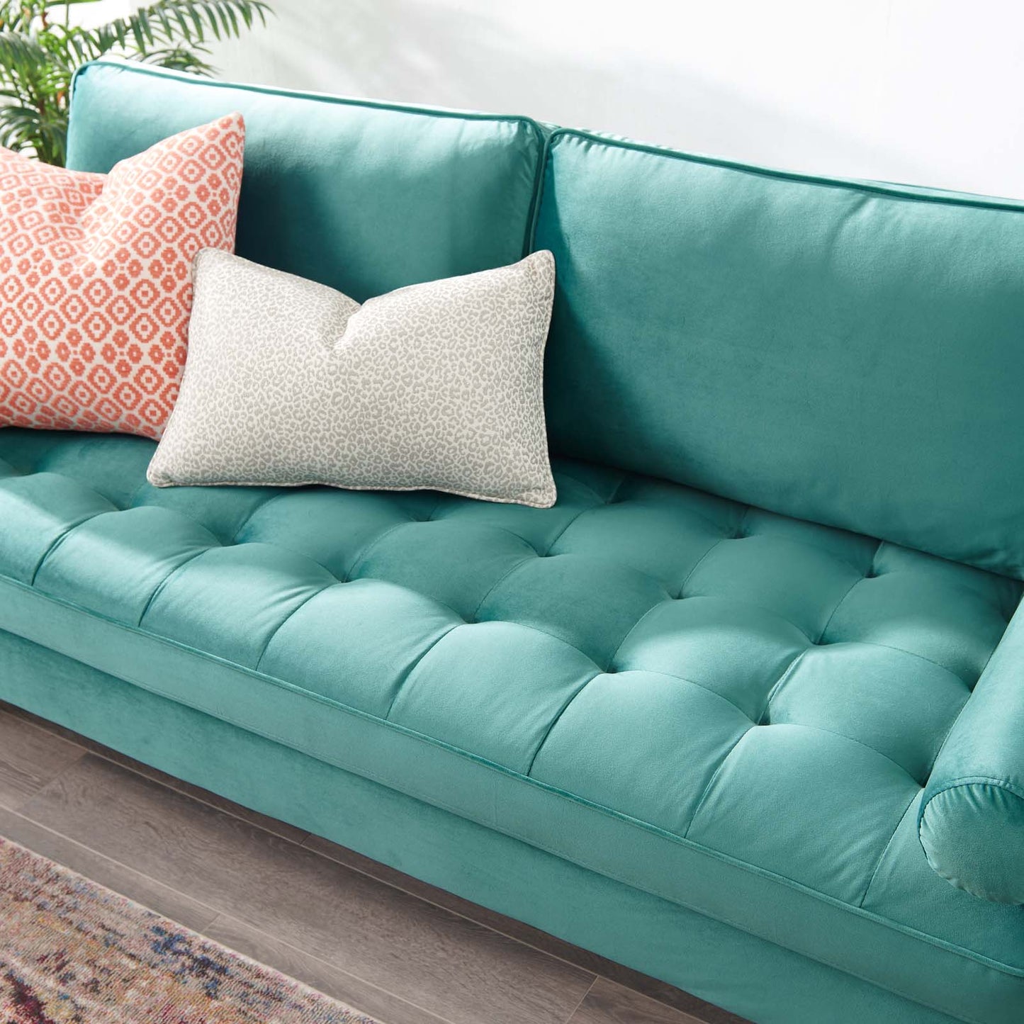 Modway Valour Performance Velvet Sofa | Sofas | Modishstore-62