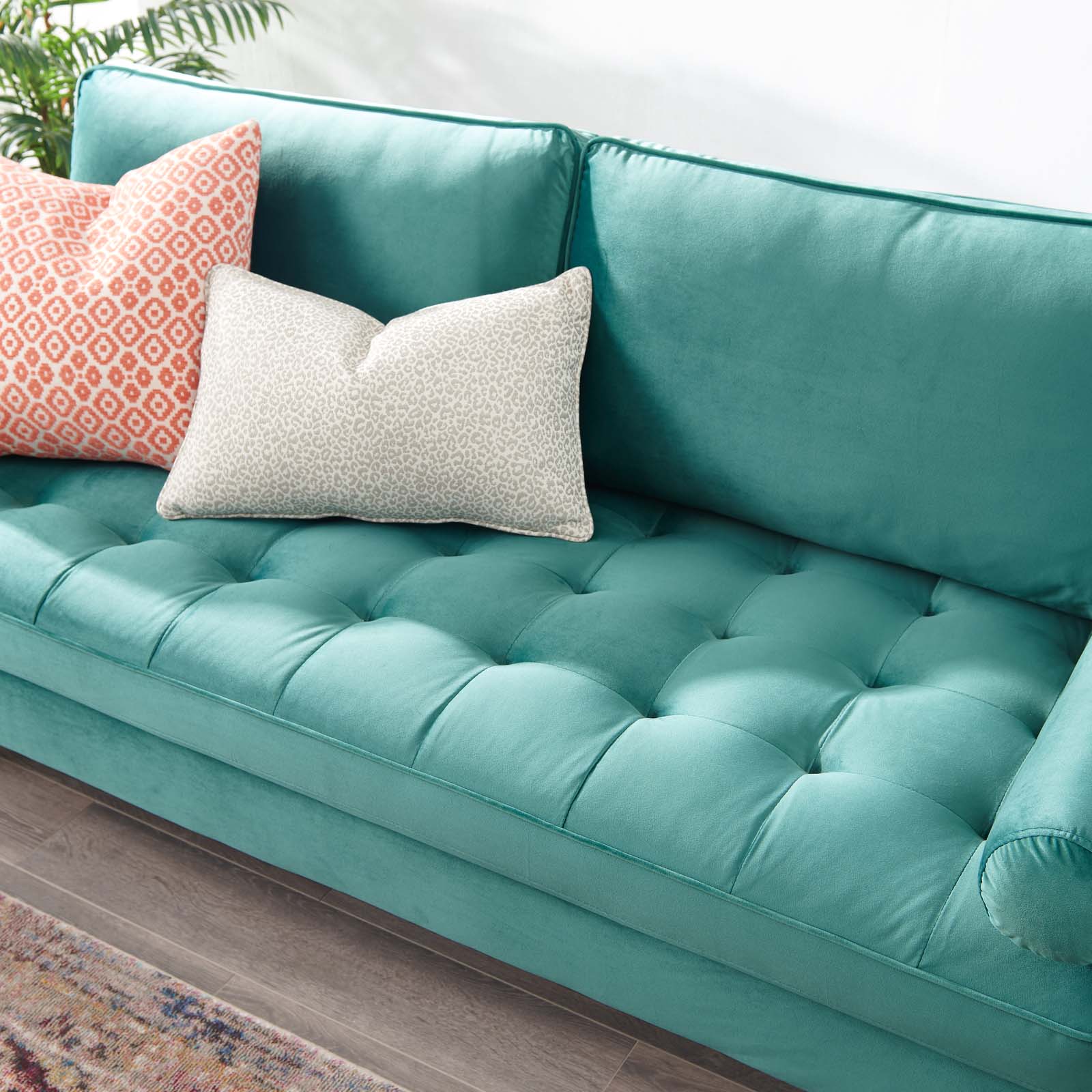 Modway Valour Performance Velvet Sofa | Sofas | Modishstore-62