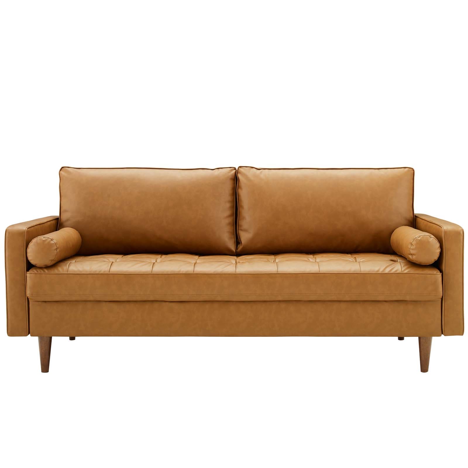 Modway Valour Upholstered Faux Leather Sofa | Sofas | Modishstore-4