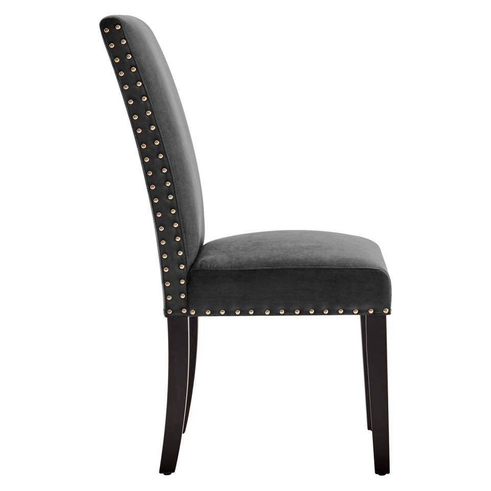 Modway Parcel Performance Velvet Dining Side Chairs - Set of 2 | Side Chairs | Modishstore-5