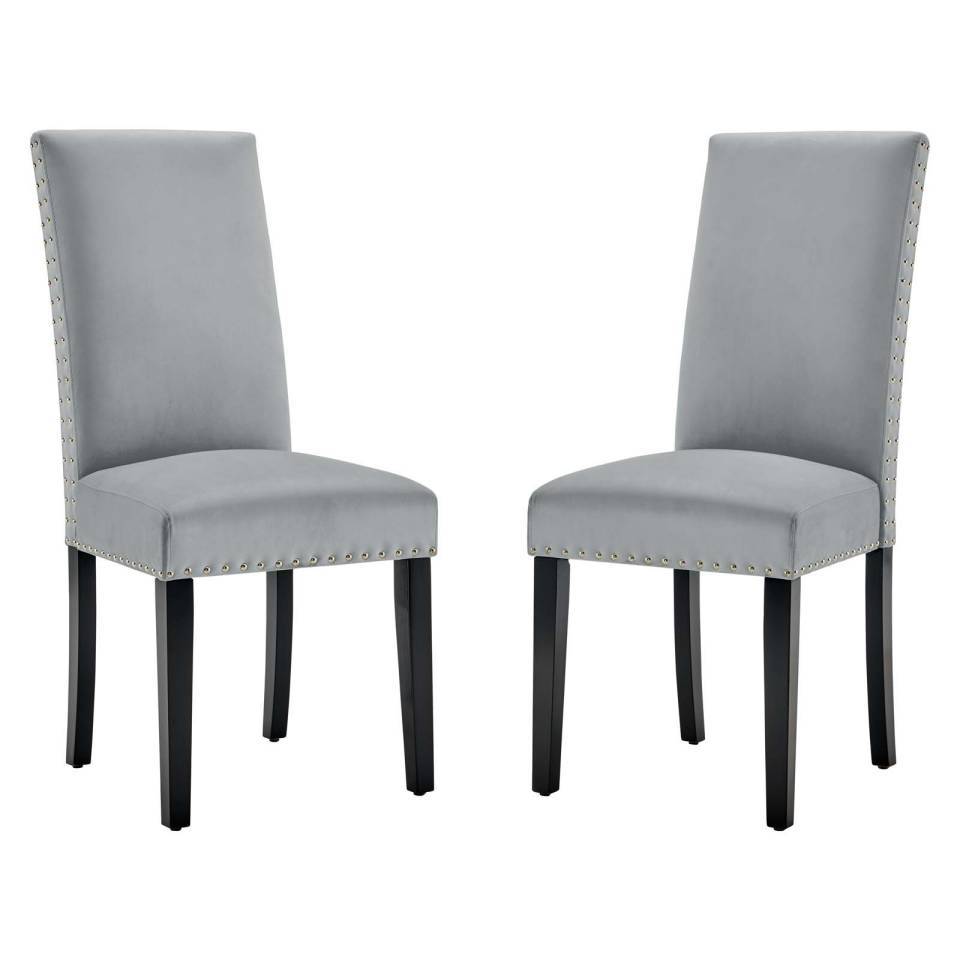 Modway Parcel Performance Velvet Dining Side Chairs - Set of 2 | Side Chairs | Modishstore-17