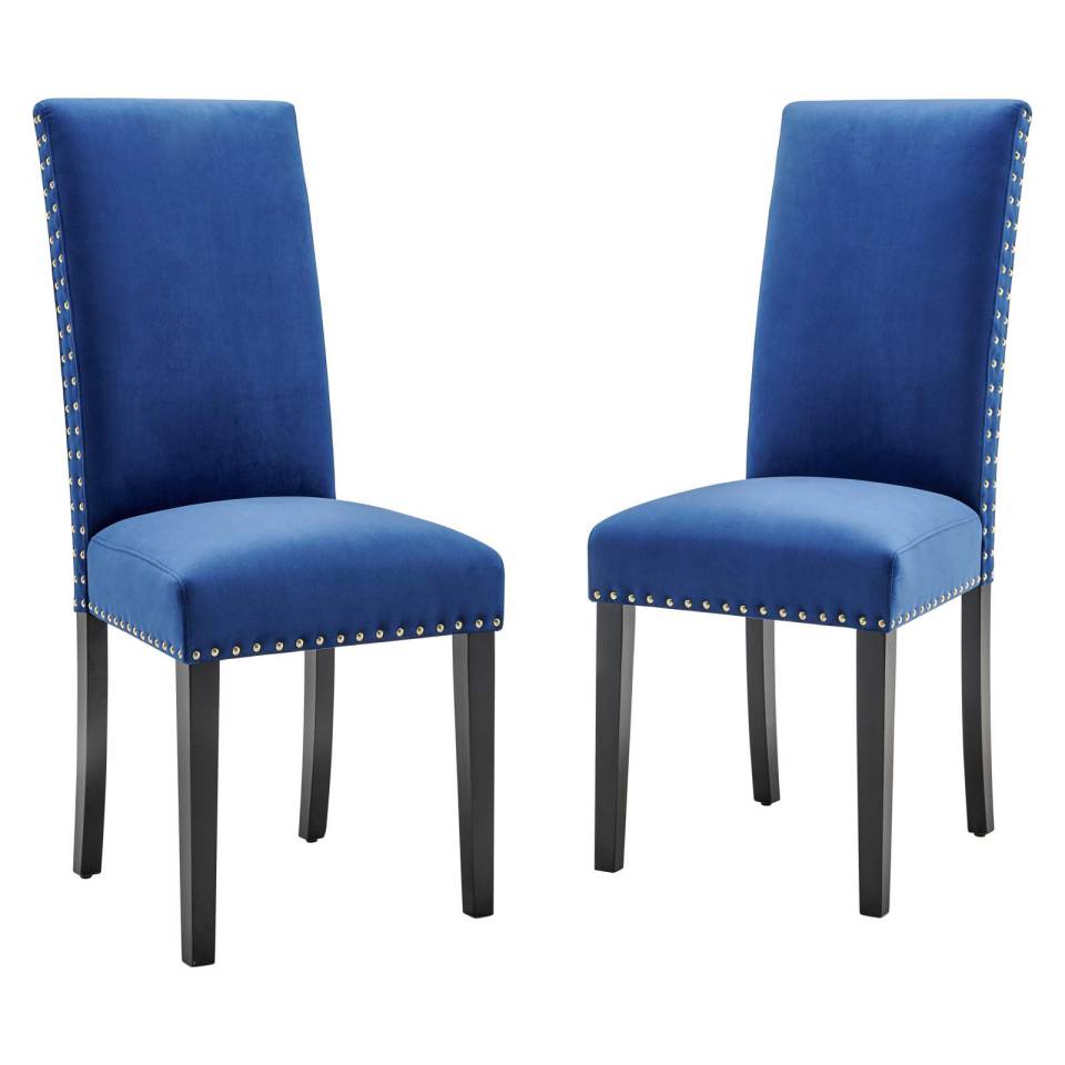 Modway Parcel Performance Velvet Dining Side Chairs - Set of 2 | Side Chairs | Modishstore-11