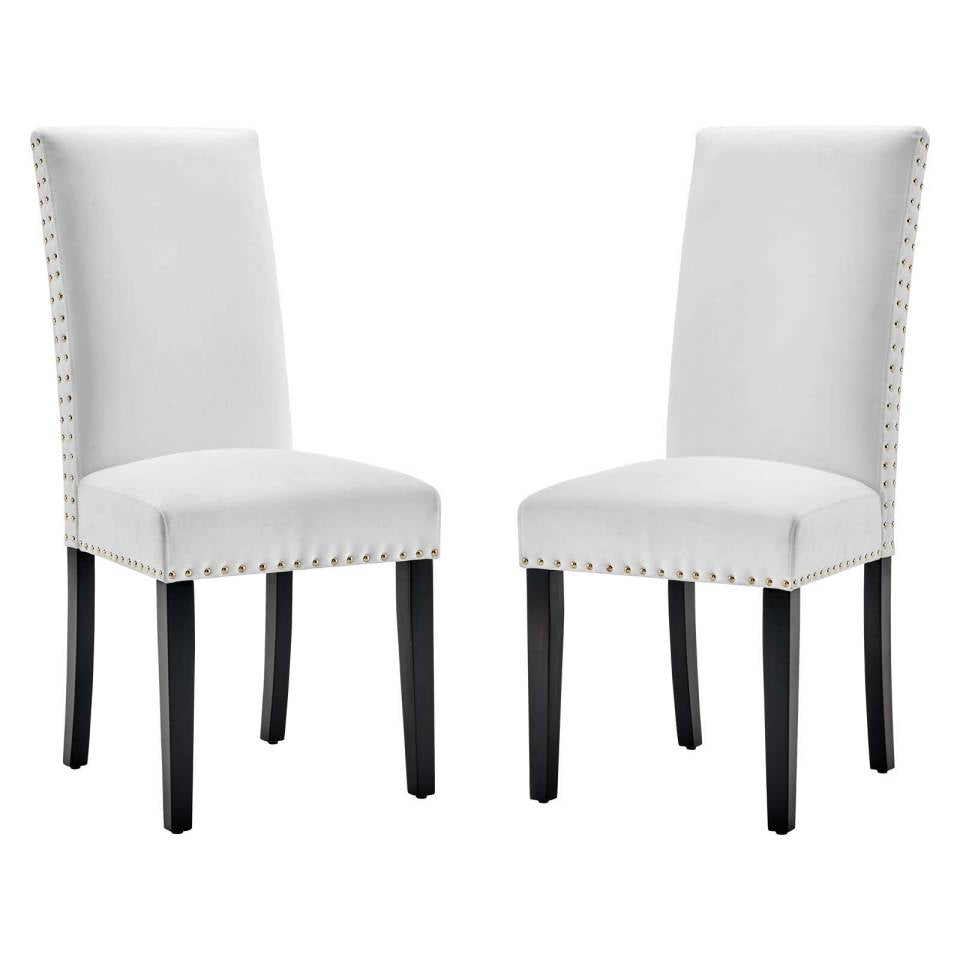 Modway Parcel Performance Velvet Dining Side Chairs - Set of 2 | Side Chairs | Modishstore-14