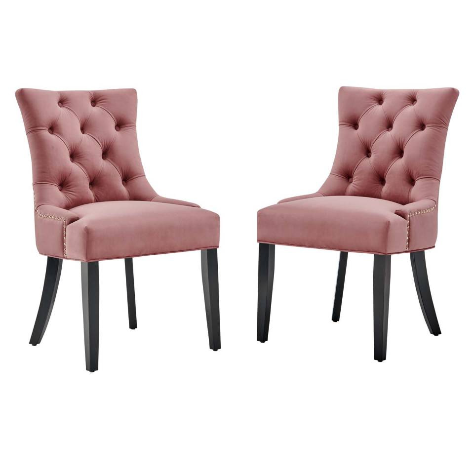 Modway Regent Tufted Performance Velvet Dining Side Chairs - Set of 2 | Side Chairs | Modishstore-10
