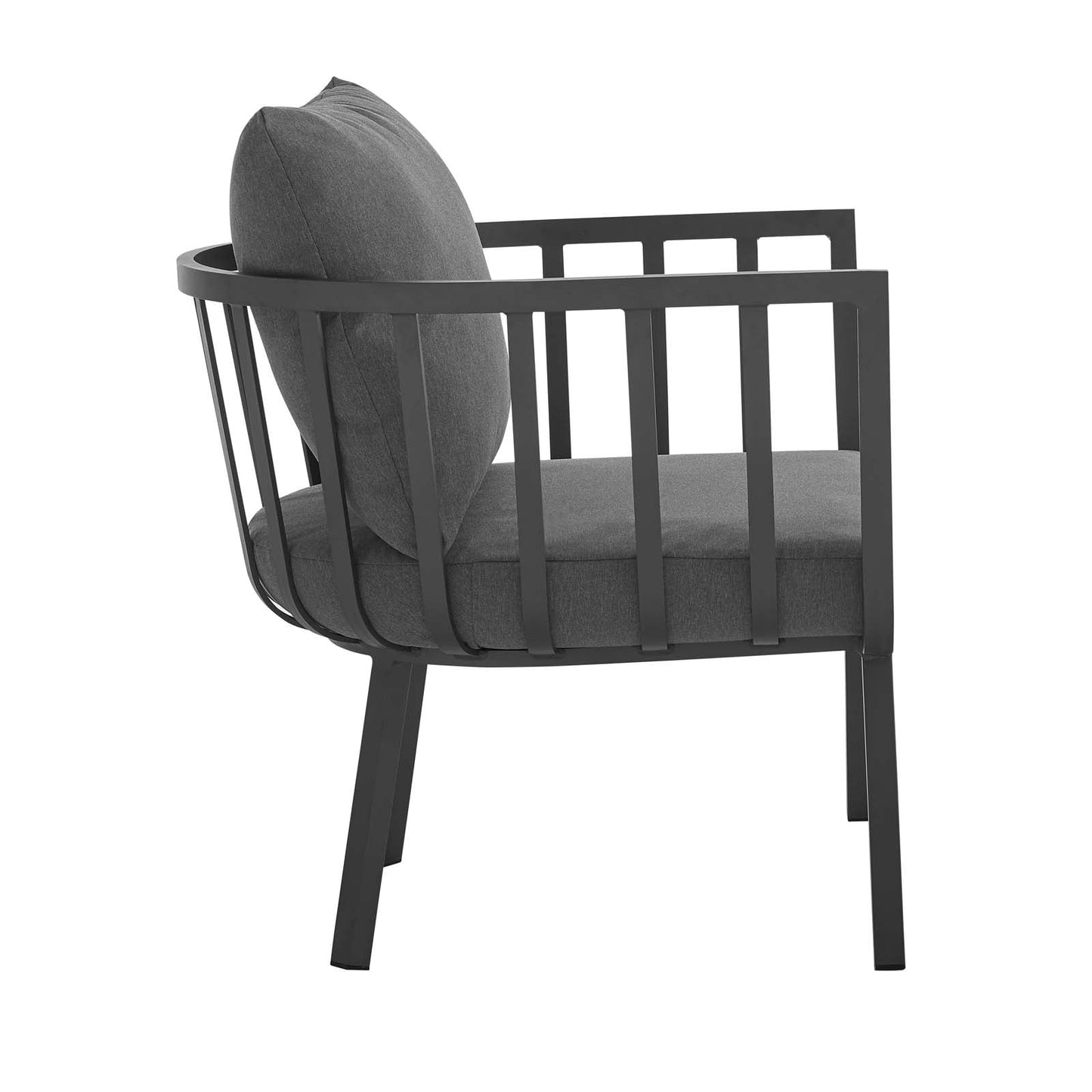 Riverside 4 Piece Outdoor Patio Aluminum Set By Modway - EEI-3785 | Outdoor Sofas, Loveseats & Sectionals | Modishstore - 6