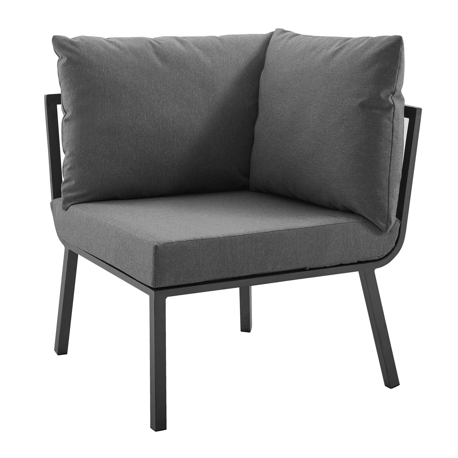 Riverside 4 Piece Outdoor Patio Aluminum Set By Modway - EEI-3785 | Outdoor Sofas, Loveseats & Sectionals | Modishstore - 10