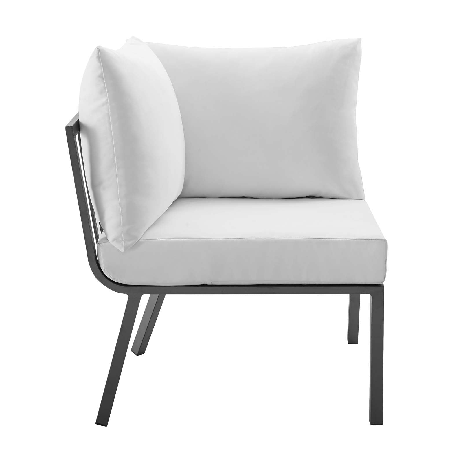 Riverside 4 Piece Outdoor Patio Aluminum Set By Modway - EEI-3785 | Outdoor Sofas, Loveseats & Sectionals | Modishstore - 29