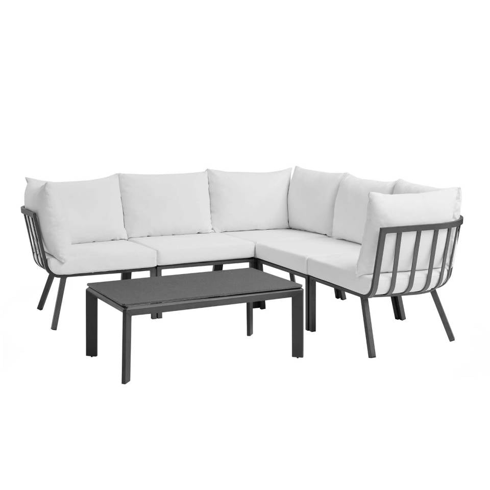 Modway Riverside 6 Piece Outdoor Patio Aluminum Set |  | Modishstore-10