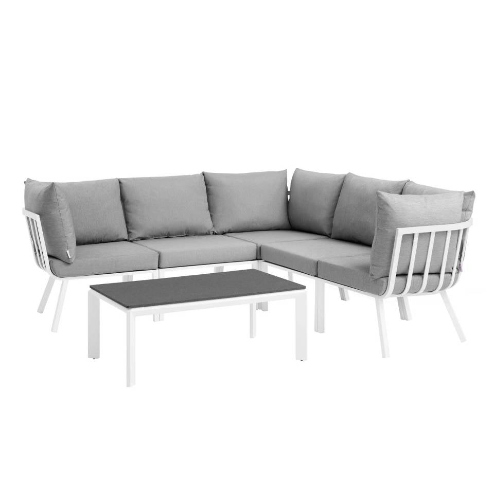 Modway Riverside 6 Piece Outdoor Patio Aluminum Set |  | Modishstore-11