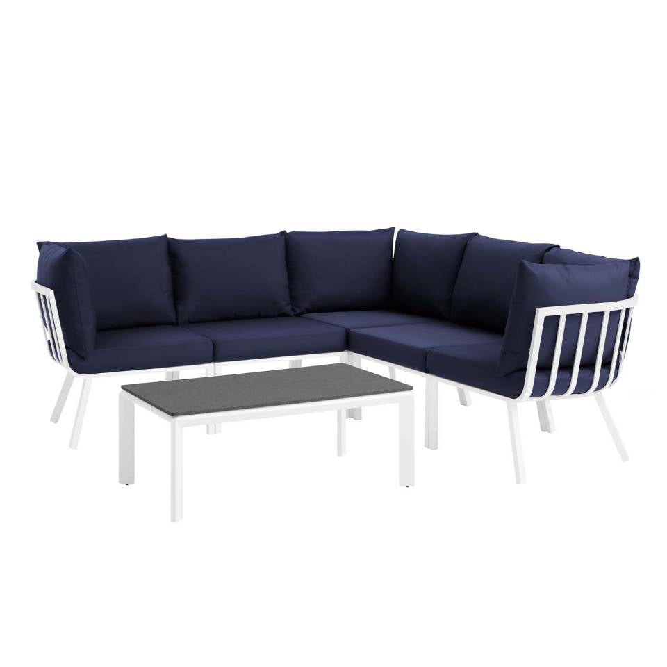 Modway Riverside 6 Piece Outdoor Patio Aluminum Set |  | Modishstore-14