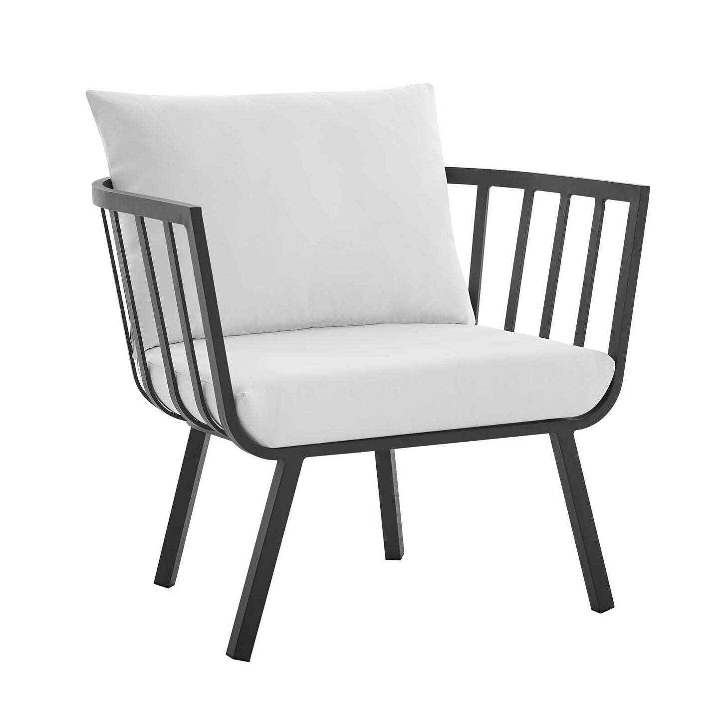 Riverside 5 Piece Outdoor Patio Aluminum Set By Modway | Outdoor Sofas, Loveseats & Sectionals | Modishstore-25