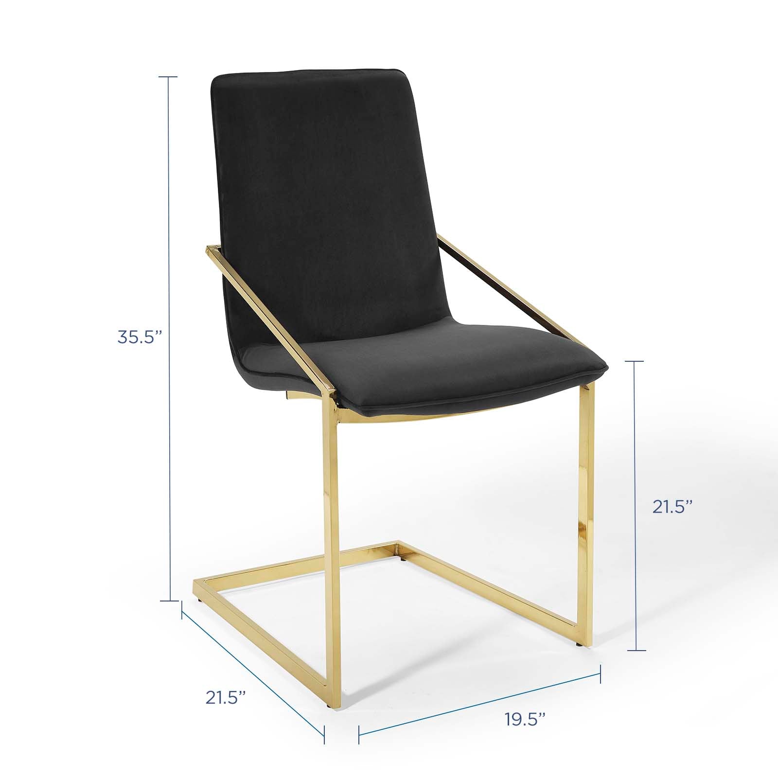 Modway Pitch Performance Velvet Dining Armchair | Dining Chairs | Modishstore-8