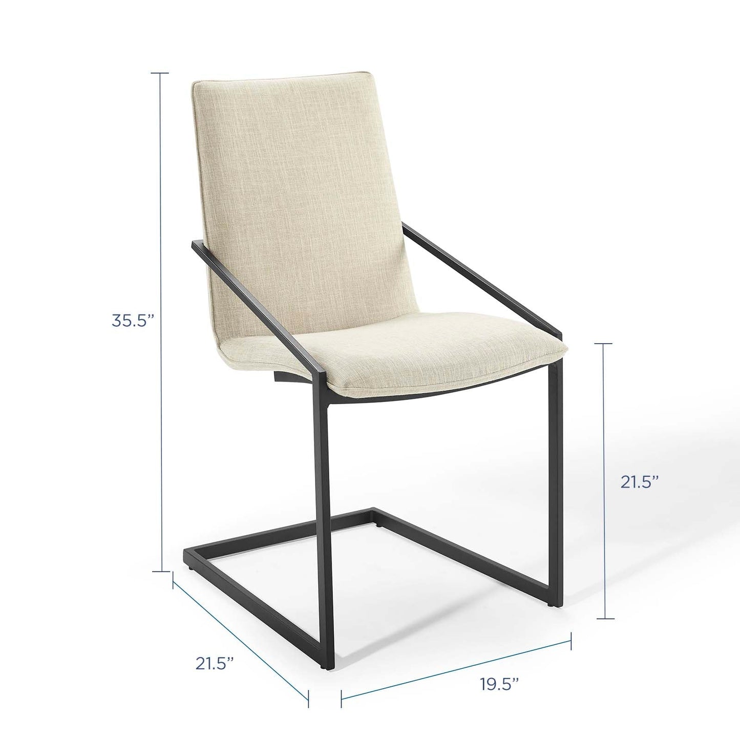 Modway Pitch Upholstered Fabric Dining Armchair | Dining Chairs | Modishstore-9