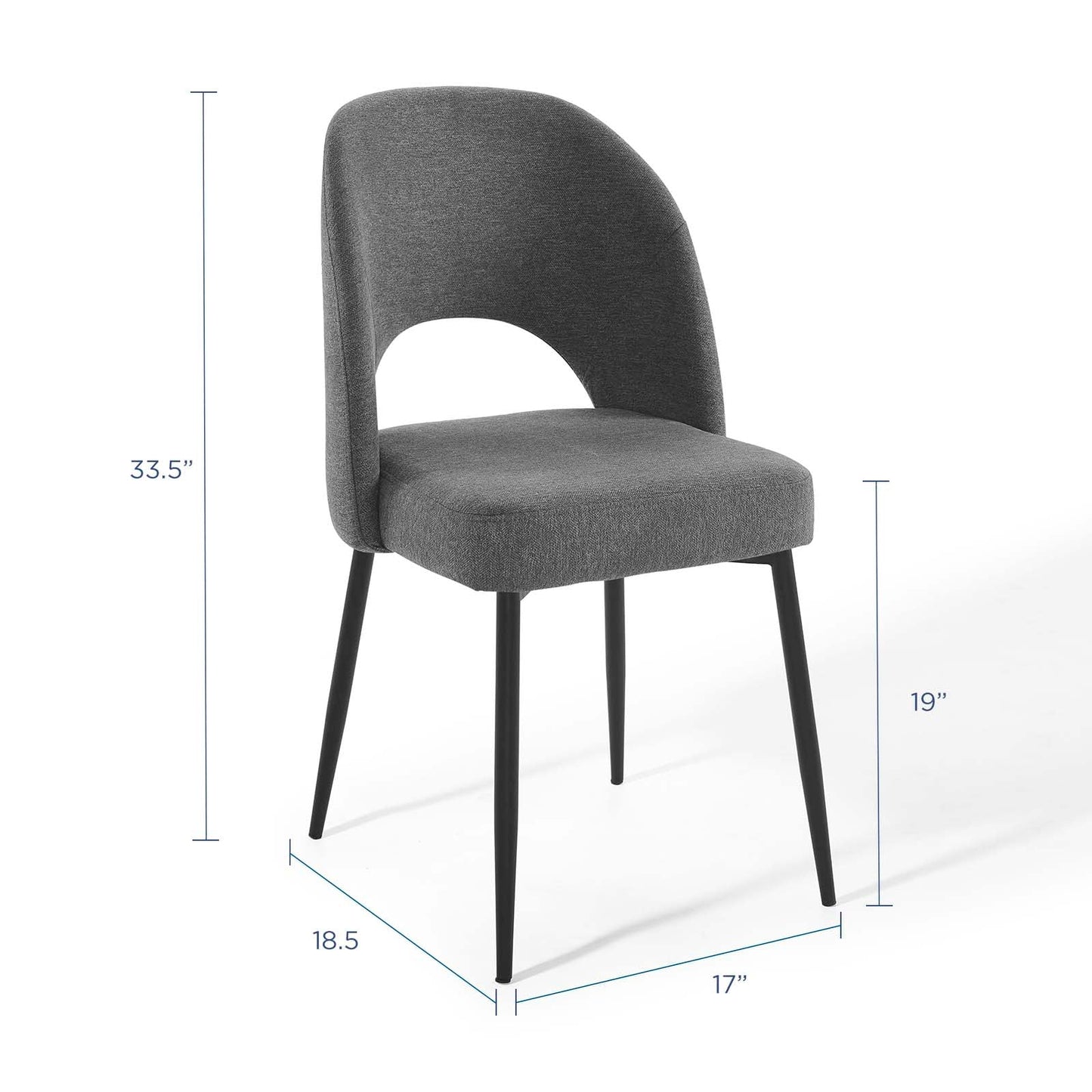 Modway Rouse Upholstered Fabric Dining Side Chair | Dining Chairs | Modishstore-28