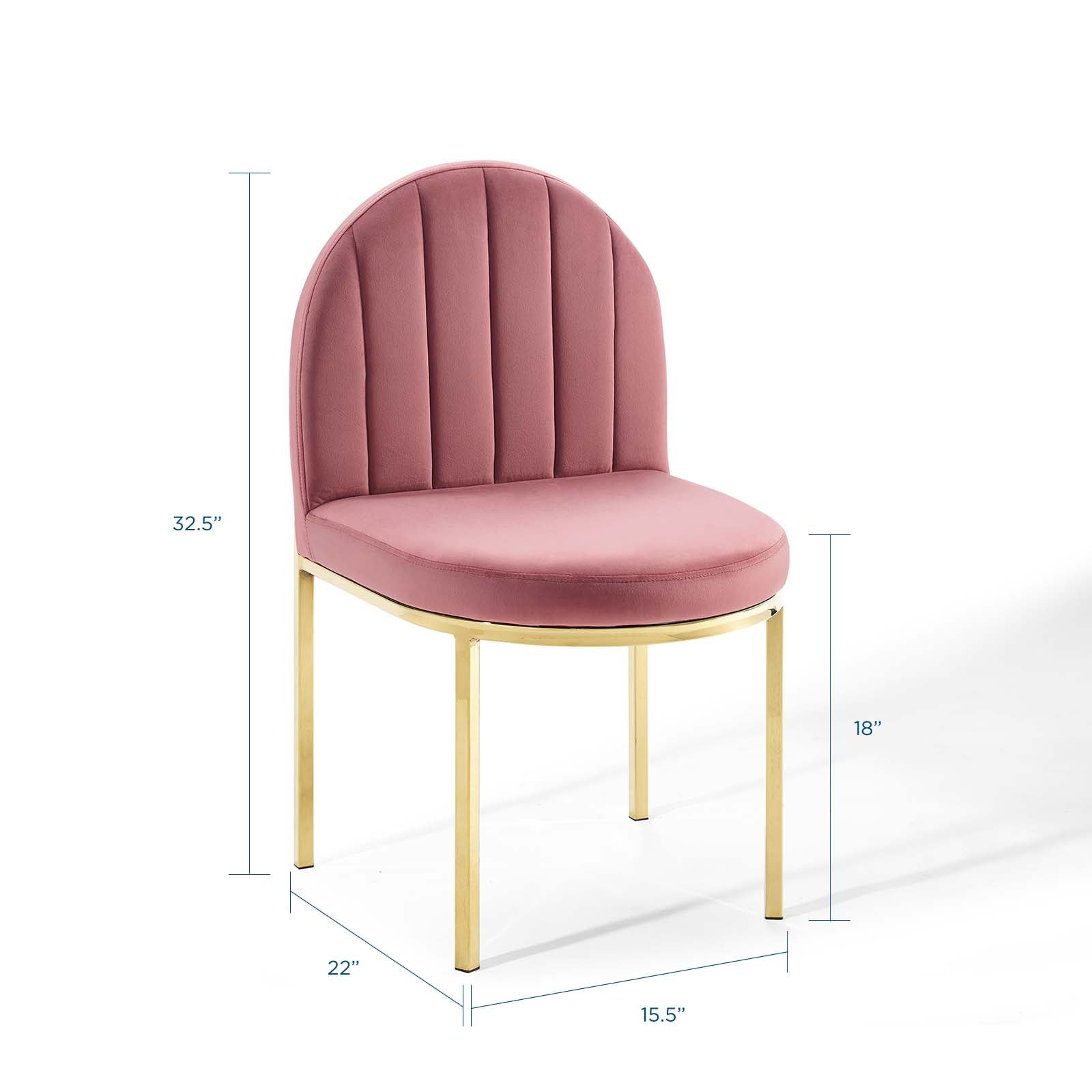 Modway Isla Channel Tufted Performance Velvet Dining Side Chair | Dining Chairs | 