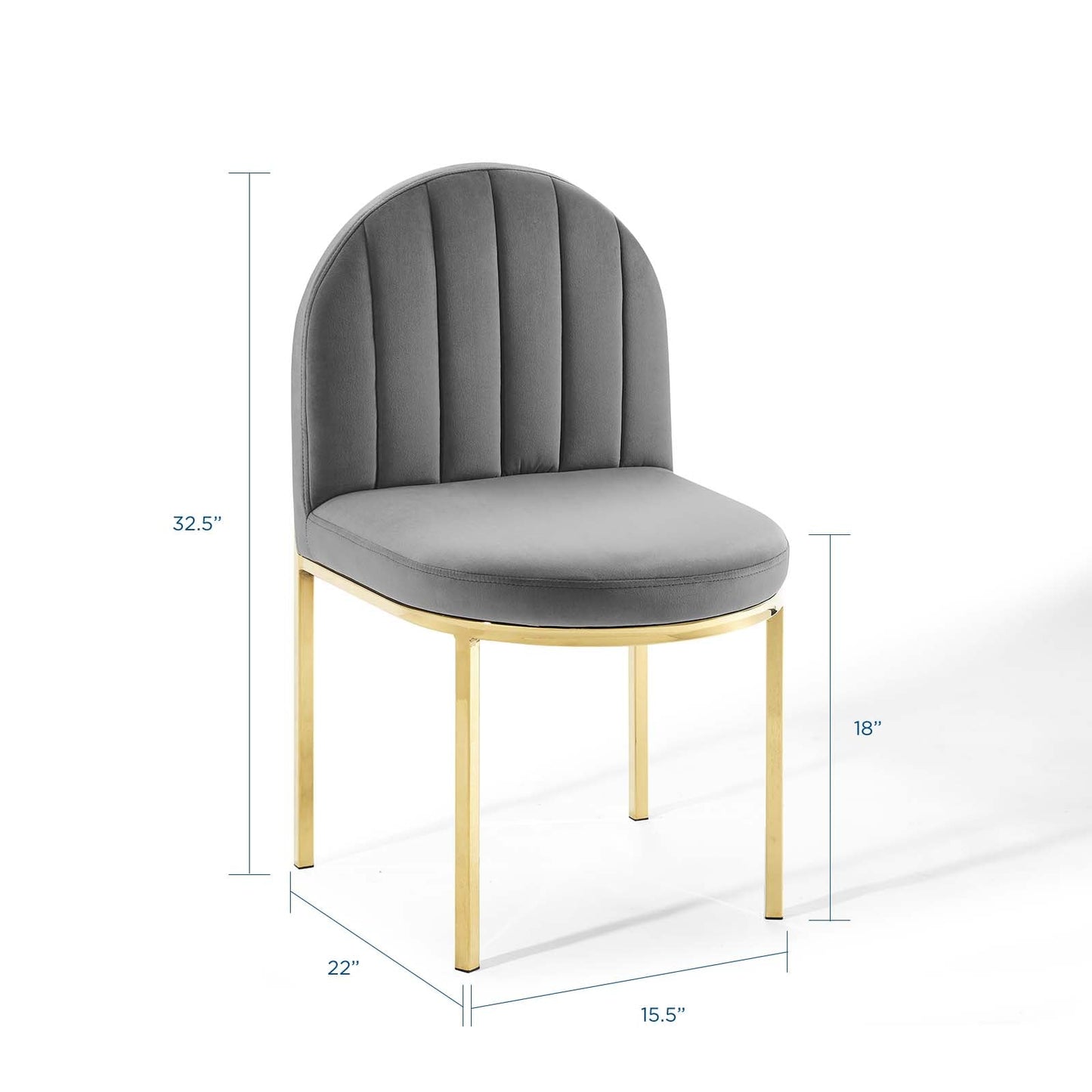 Modway Isla Channel Tufted Performance Velvet Dining Side Chair | Dining Chairs | 