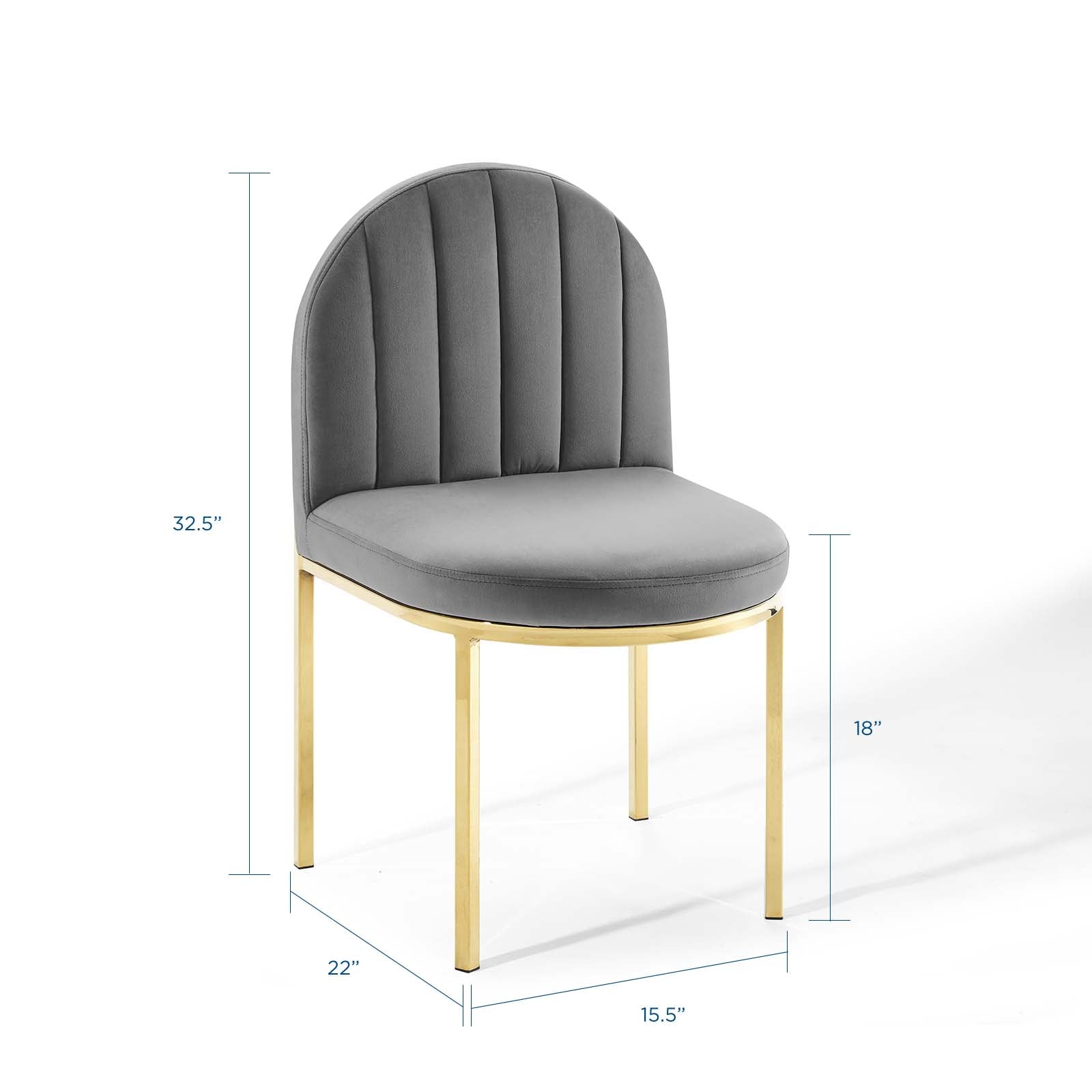 Modway Isla Channel Tufted Performance Velvet Dining Side Chair | Dining Chairs | 