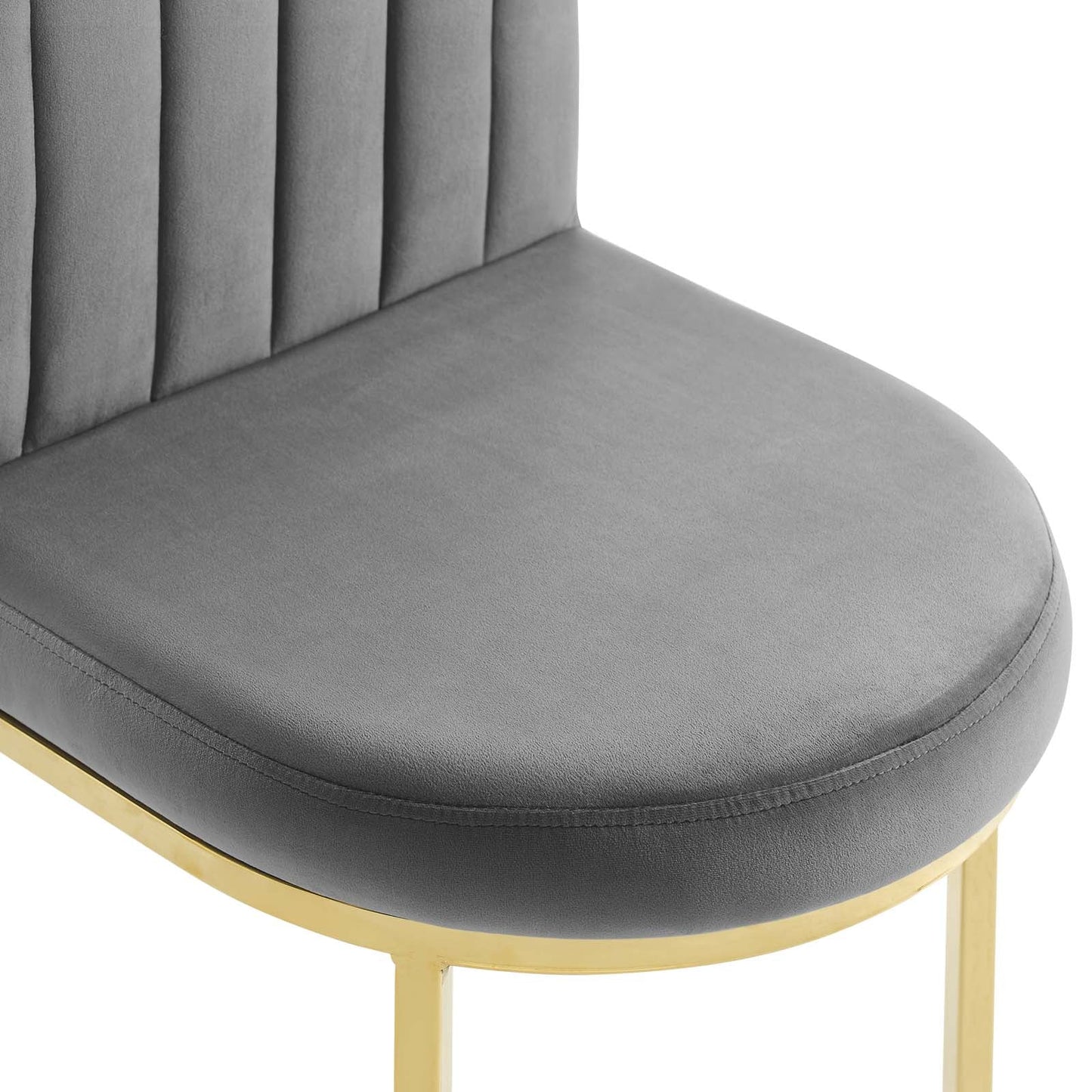 Modway Isla Channel Tufted Performance Velvet Dining Side Chair | Dining Chairs | 