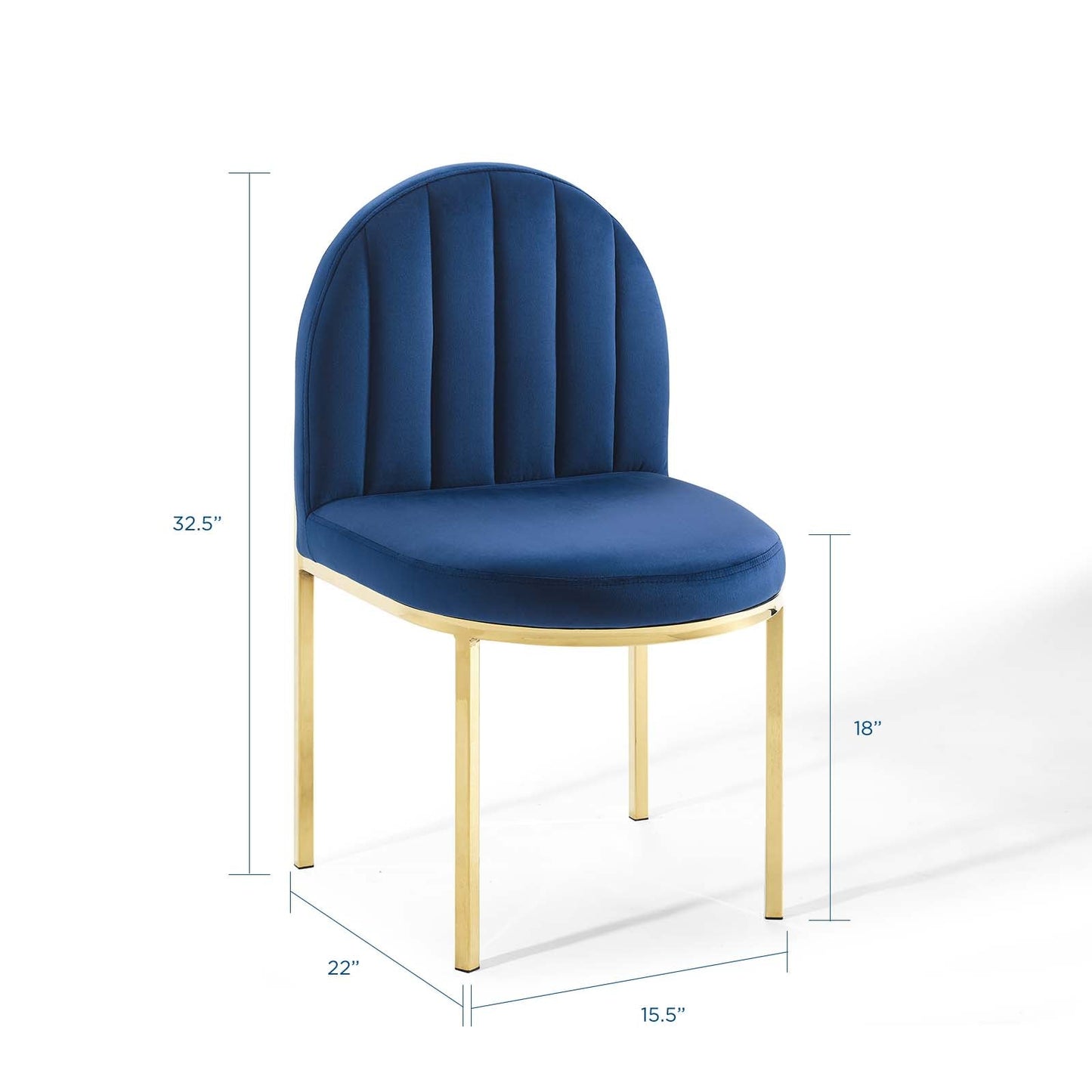 Modway Isla Channel Tufted Performance Velvet Dining Side Chair | Dining Chairs | 
