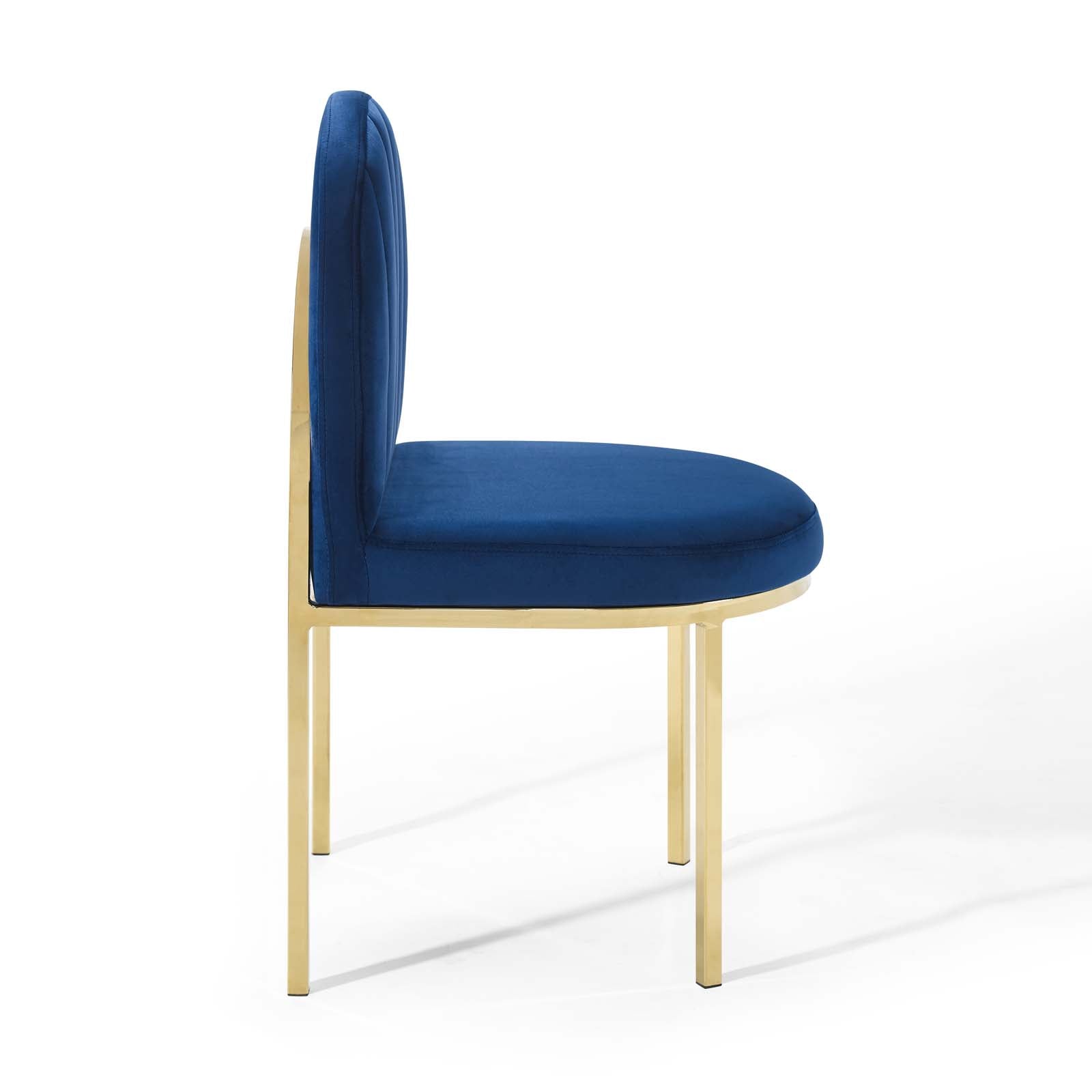 Modway Isla Channel Tufted Performance Velvet Dining Side Chair | Dining Chairs | 