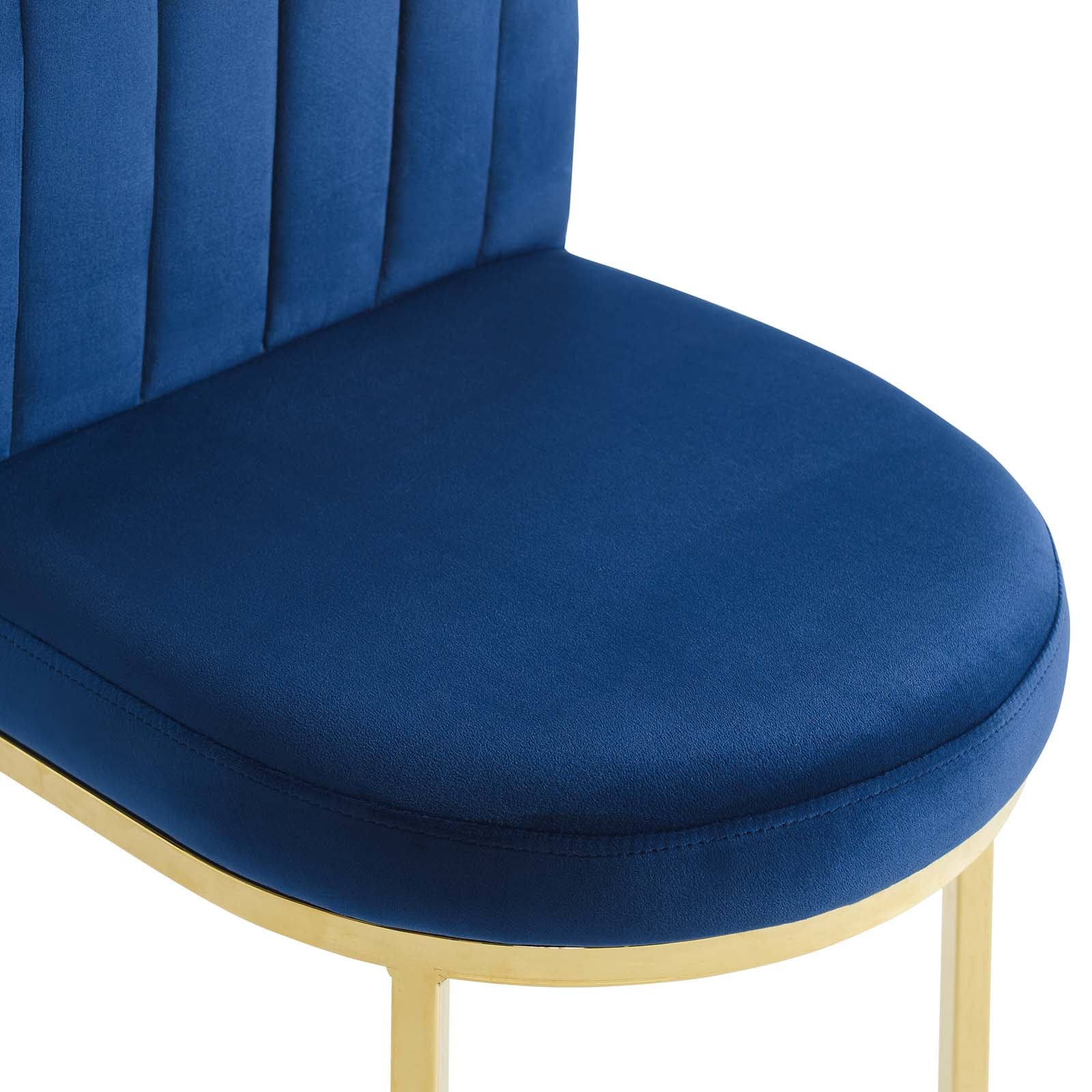 Modway Isla Channel Tufted Performance Velvet Dining Side Chair | Dining Chairs | 