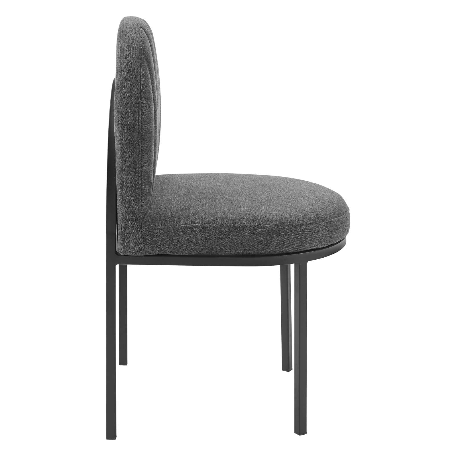 Modway Isla Channel Tufted Upholstered Fabric Dining Side Chair | Dining Chairs | 