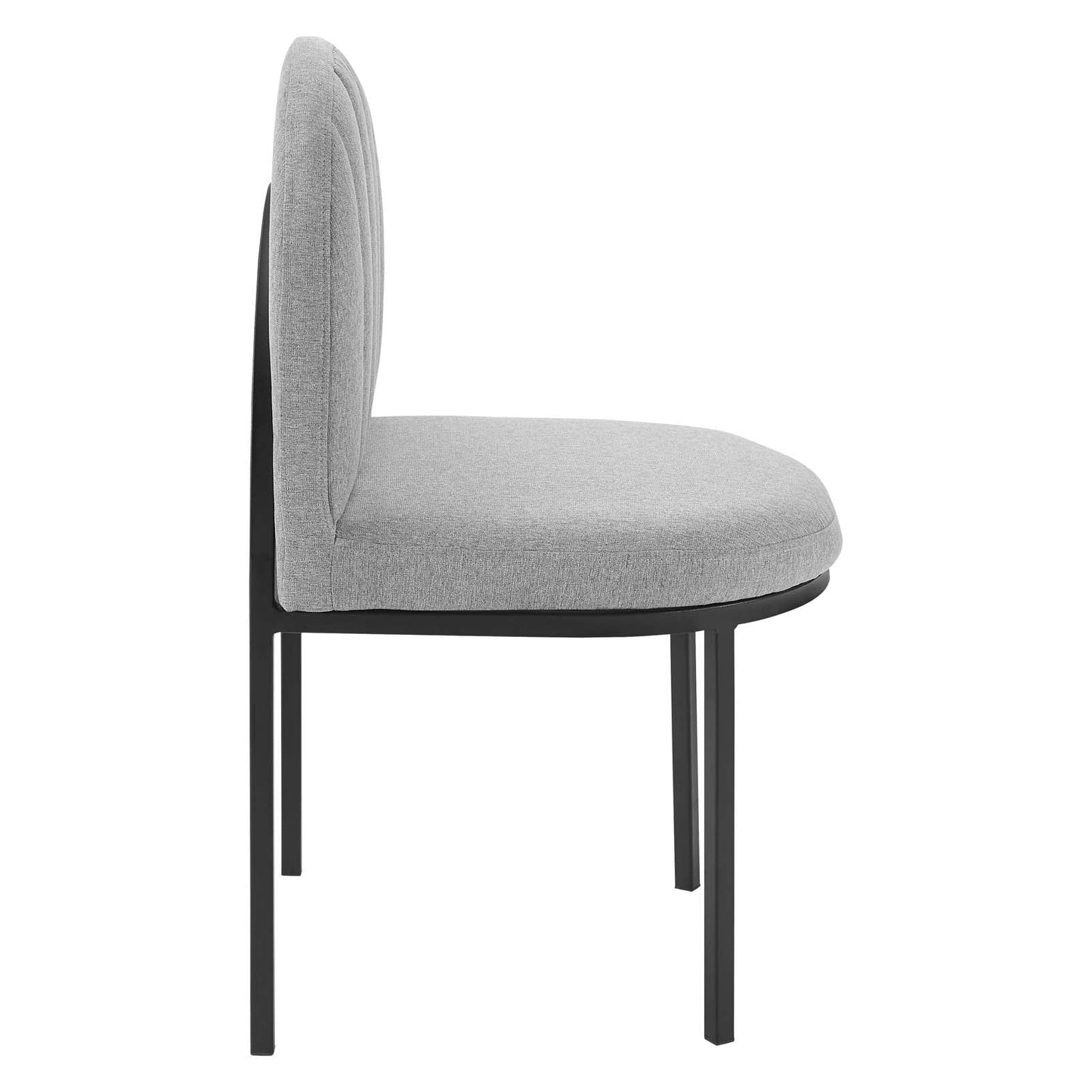 Modway Isla Channel Tufted Upholstered Fabric Dining Side Chair | Dining Chairs | 