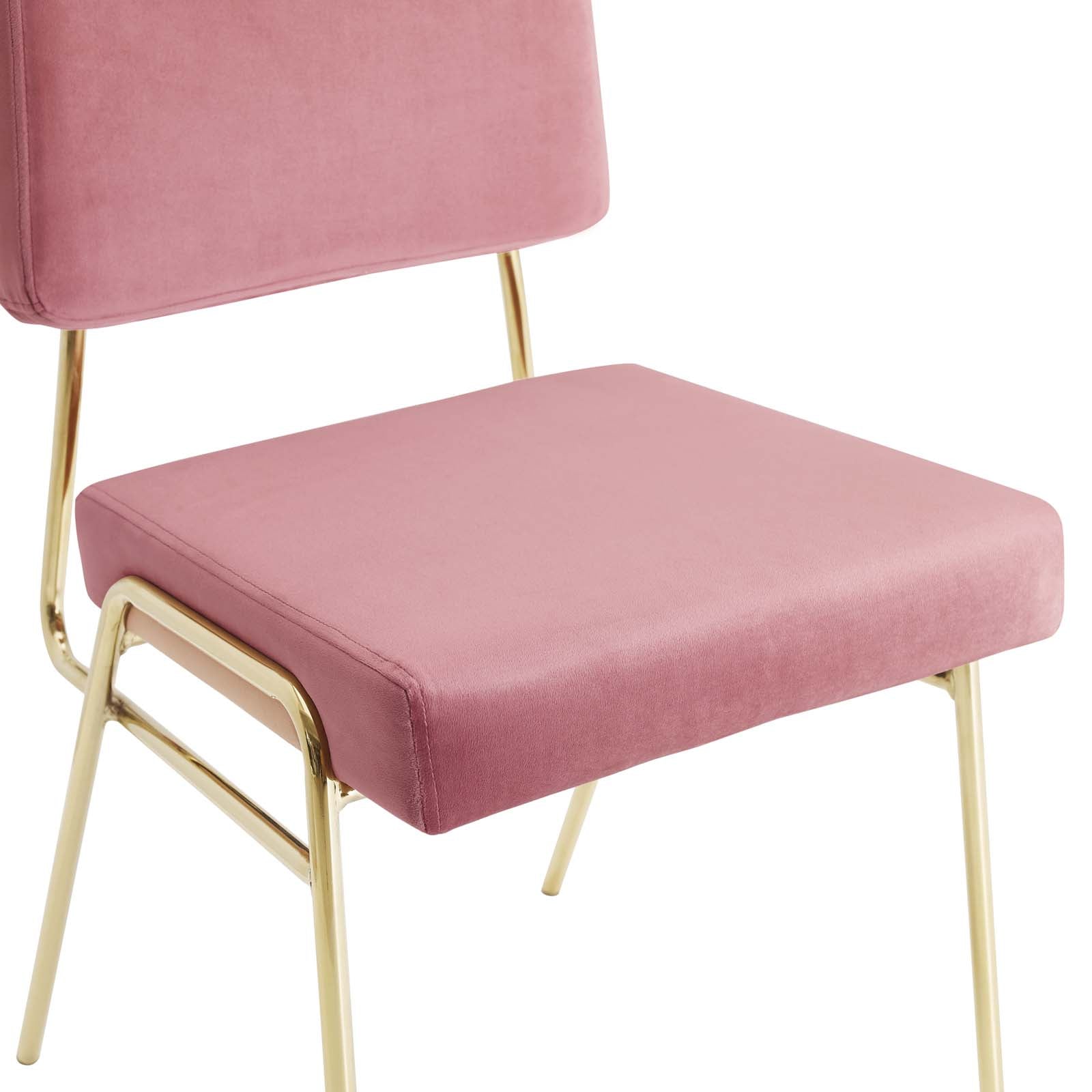 Modway Craft Performance Velvet Dining Side Chair | Dining Chairs | 
