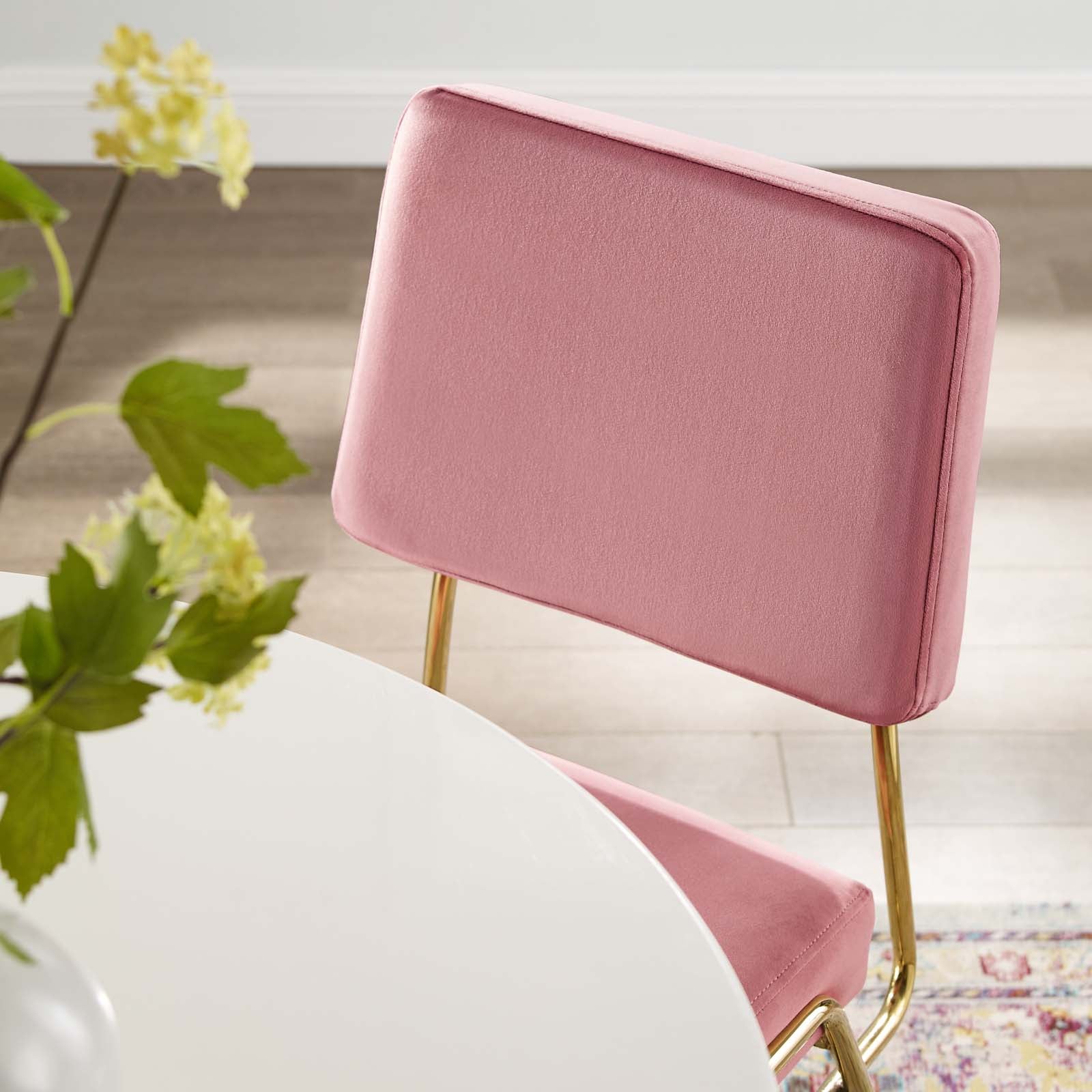 Modway Craft Performance Velvet Dining Side Chair | Dining Chairs | 