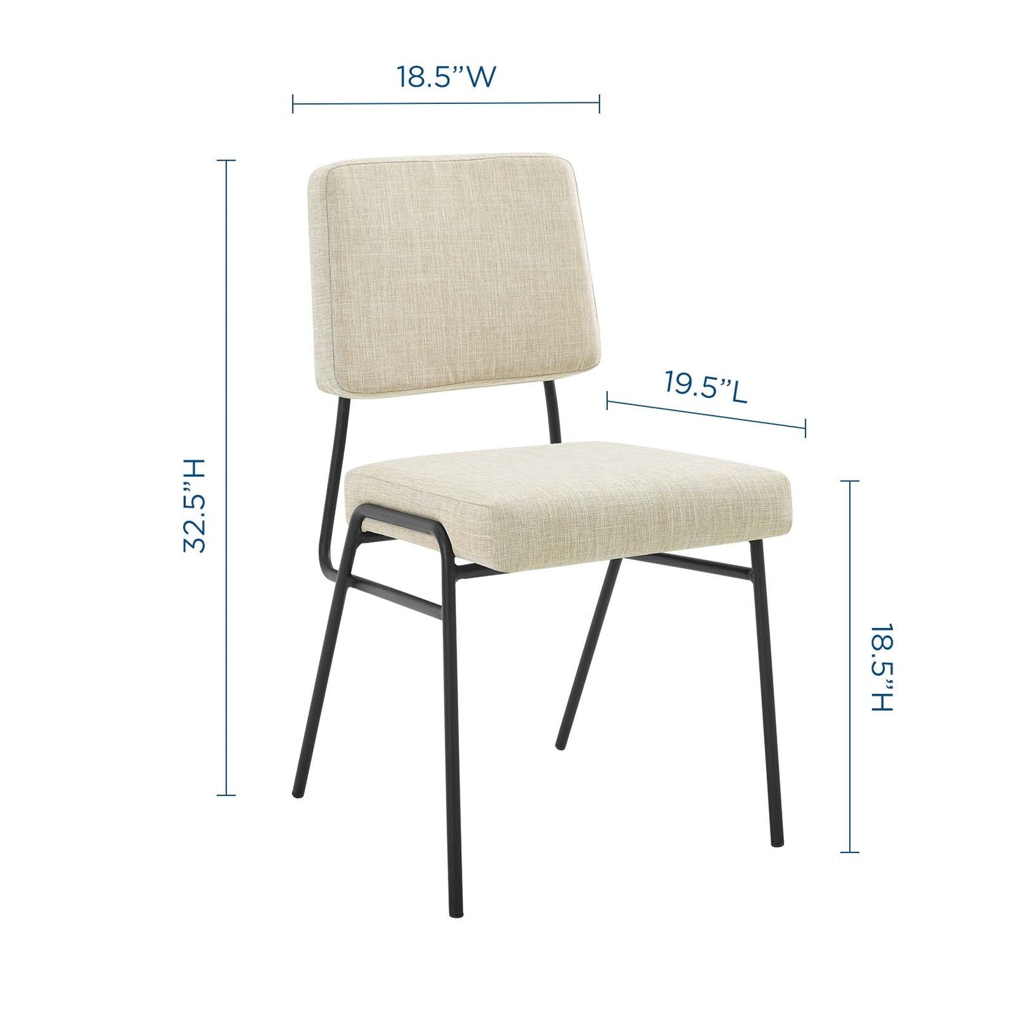 Modway Craft Upholstered Fabric Dining Side Chair | Dining Chairs | 