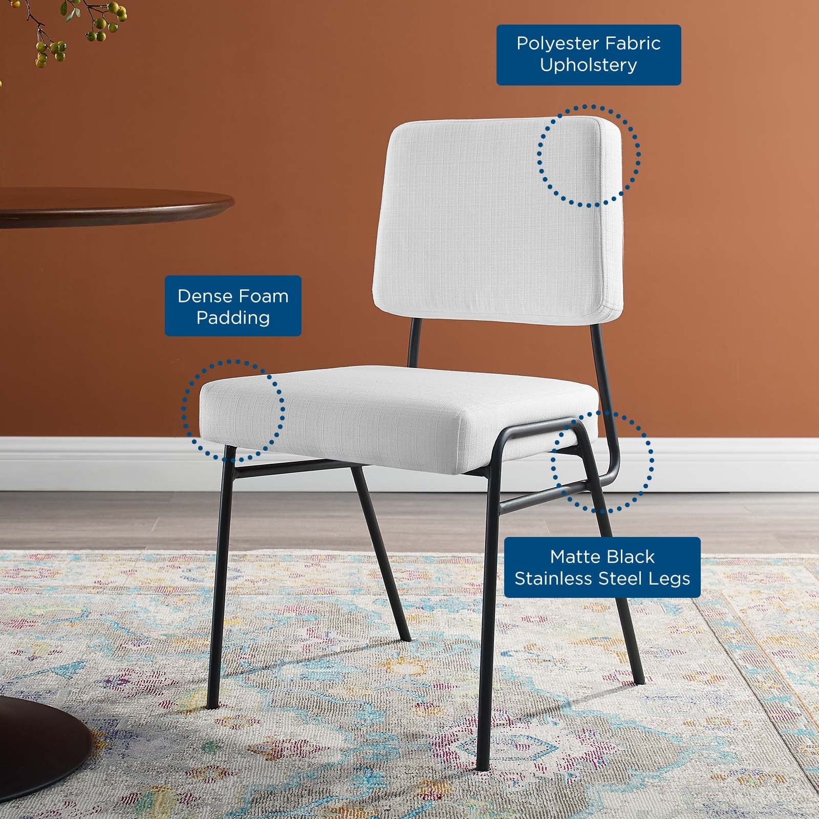 Modway Craft Upholstered Fabric Dining Side Chair | Dining Chairs | 