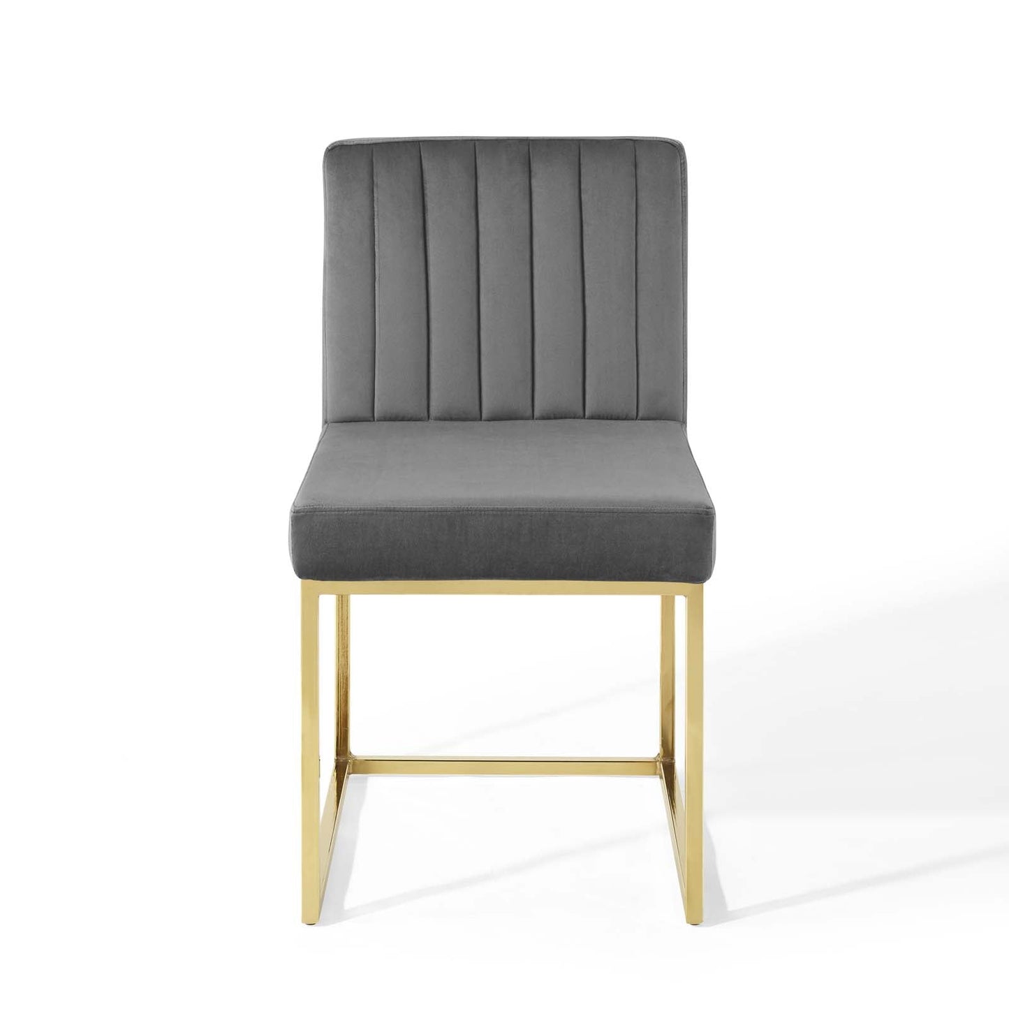 Modway Carriage Channel Tufted Sled Base Performance Velvet Dining Chair | Dining Chairs | 