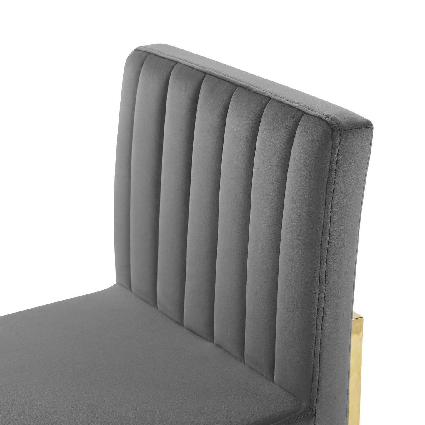 Modway Carriage Channel Tufted Sled Base Performance Velvet Dining Chair | Dining Chairs | 