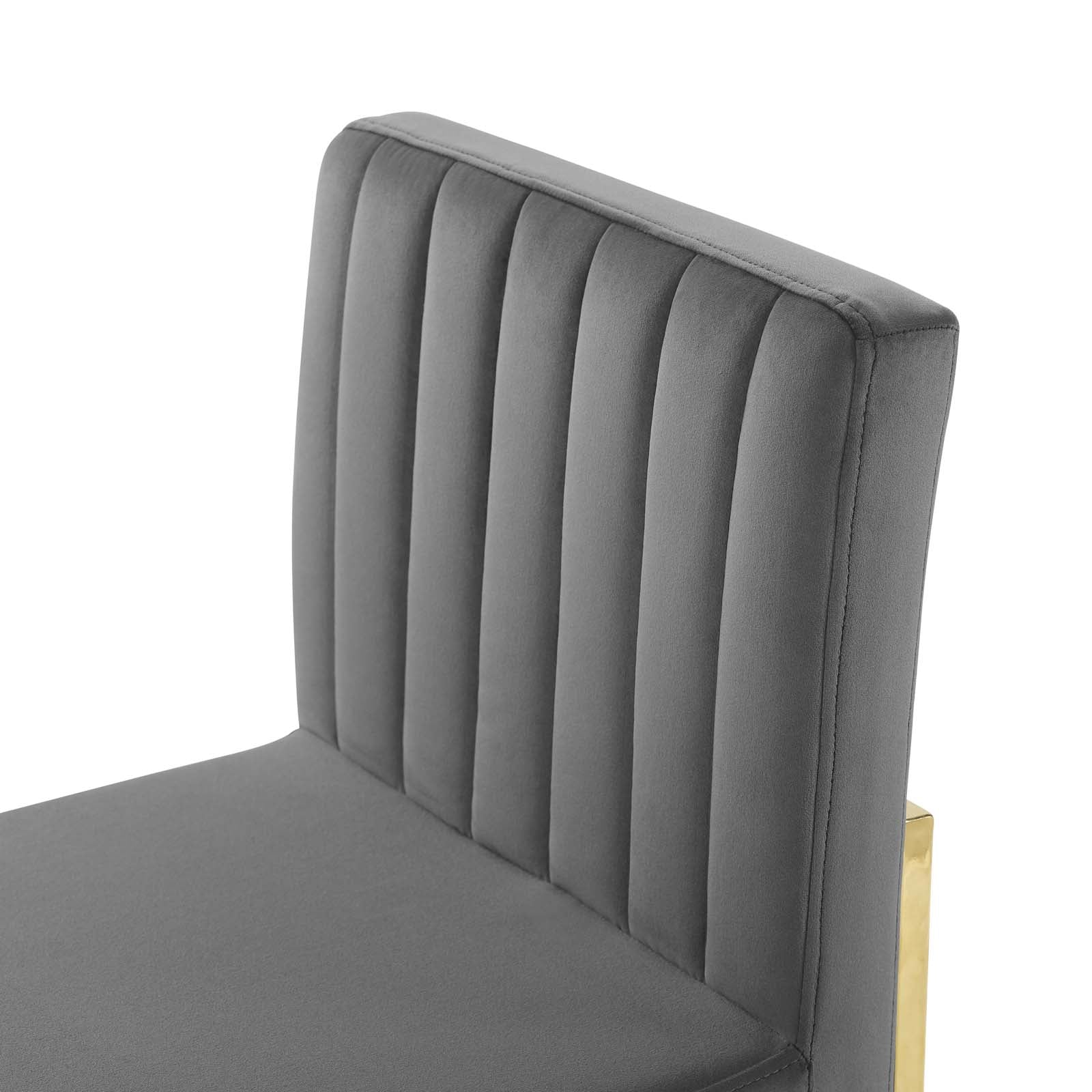 Modway Carriage Channel Tufted Sled Base Performance Velvet Dining Chair | Dining Chairs | 