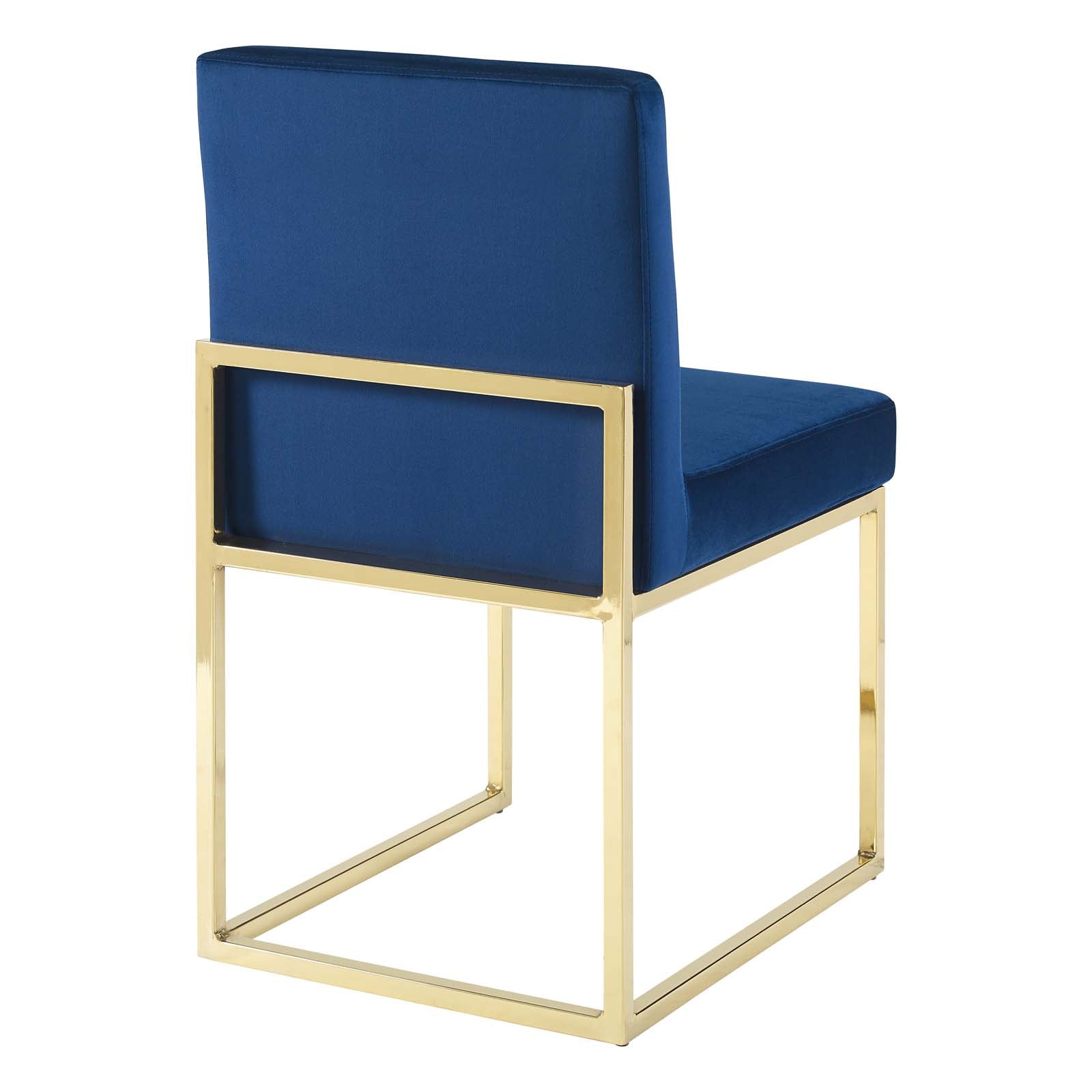 Modway Carriage Channel Tufted Sled Base Performance Velvet Dining Chair | Dining Chairs | 