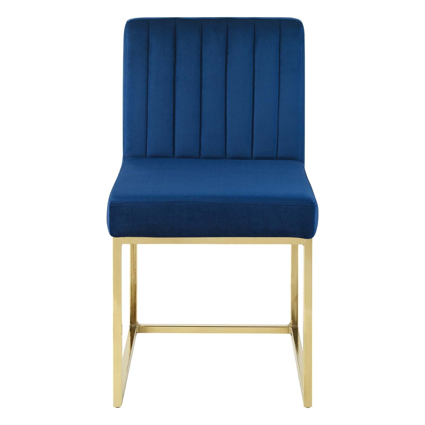 Modway Carriage Channel Tufted Sled Base Performance Velvet Dining Chair | Dining Chairs | 