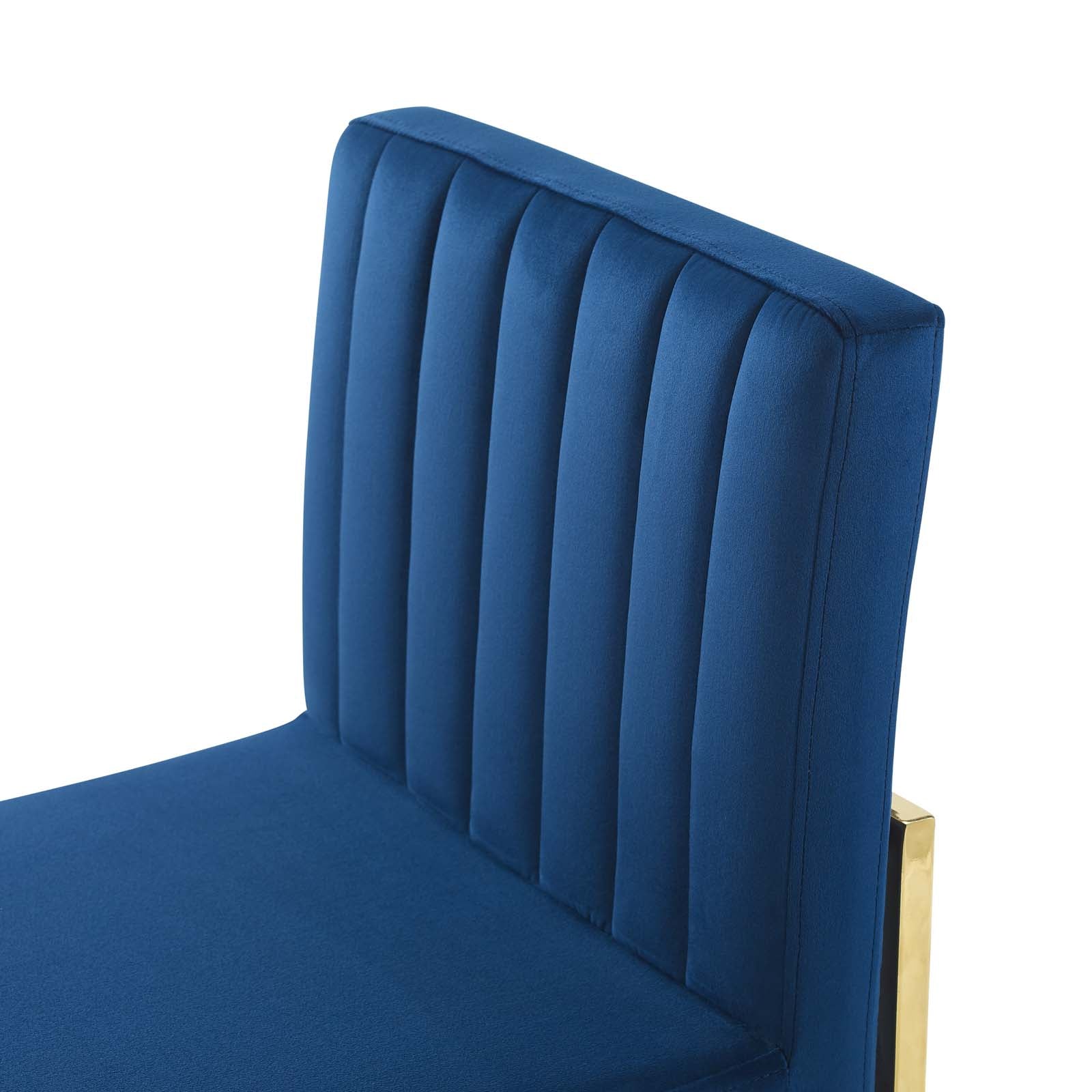 Modway Carriage Channel Tufted Sled Base Performance Velvet Dining Chair | Dining Chairs | 