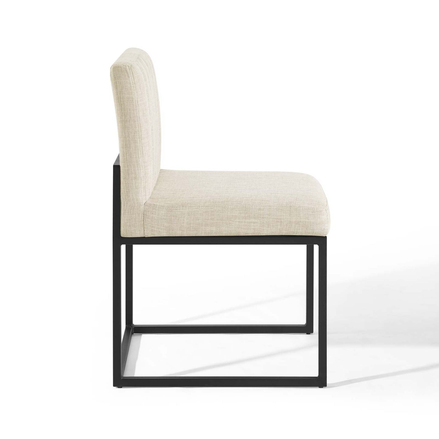 Modway Carriage Channel Tufted Sled Base Upholstered Fabric Dining Chair | Dining Chairs | 