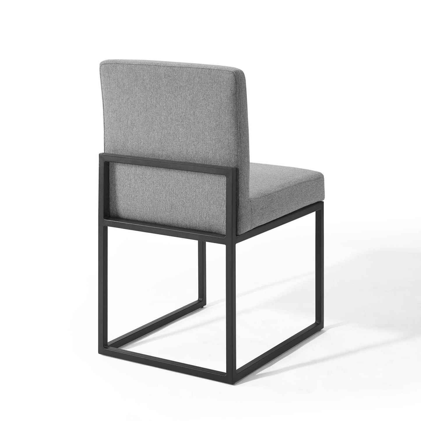 Modway Carriage Channel Tufted Sled Base Upholstered Fabric Dining Chair | Dining Chairs | 