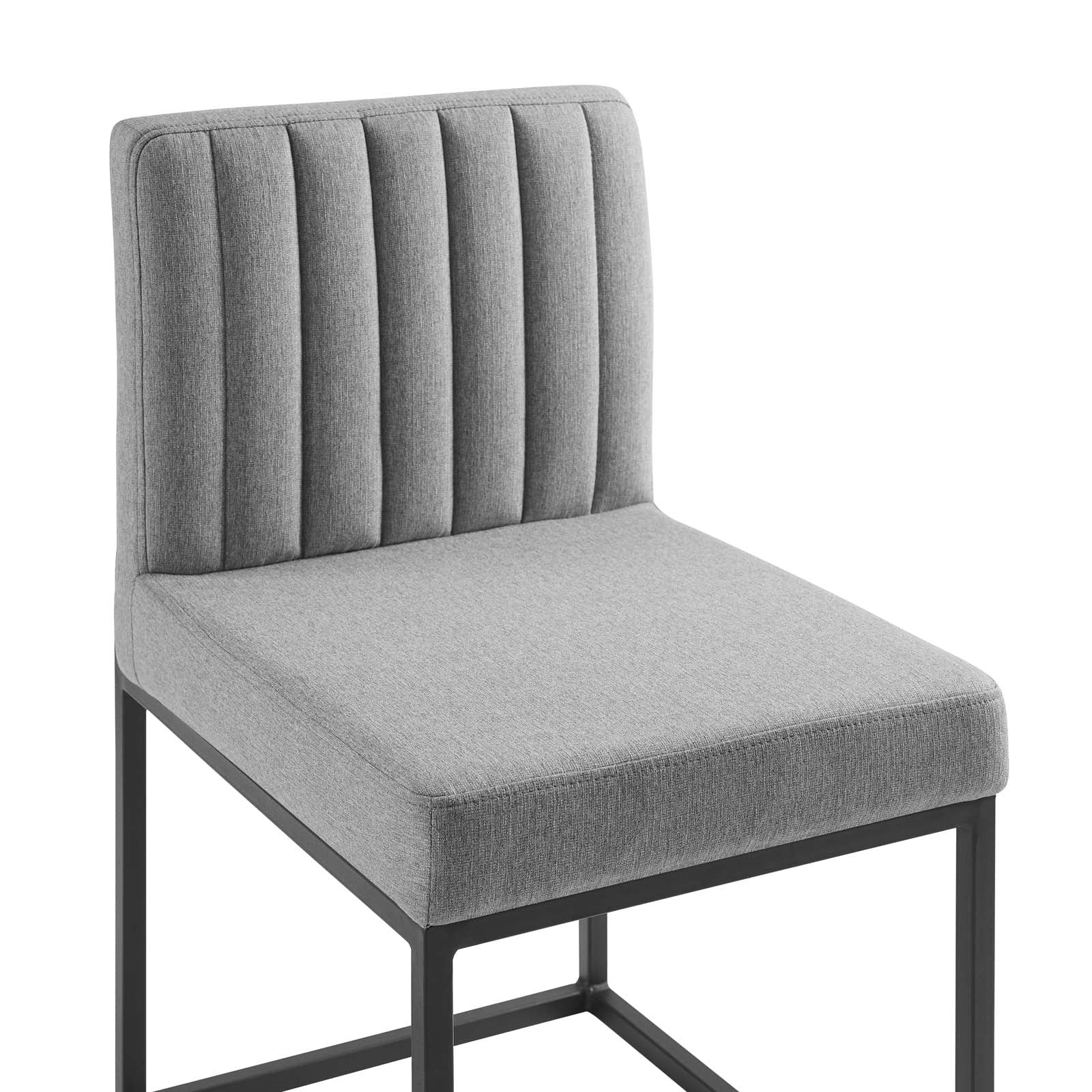 Modway Carriage Channel Tufted Sled Base Upholstered Fabric Dining Chair | Dining Chairs | 