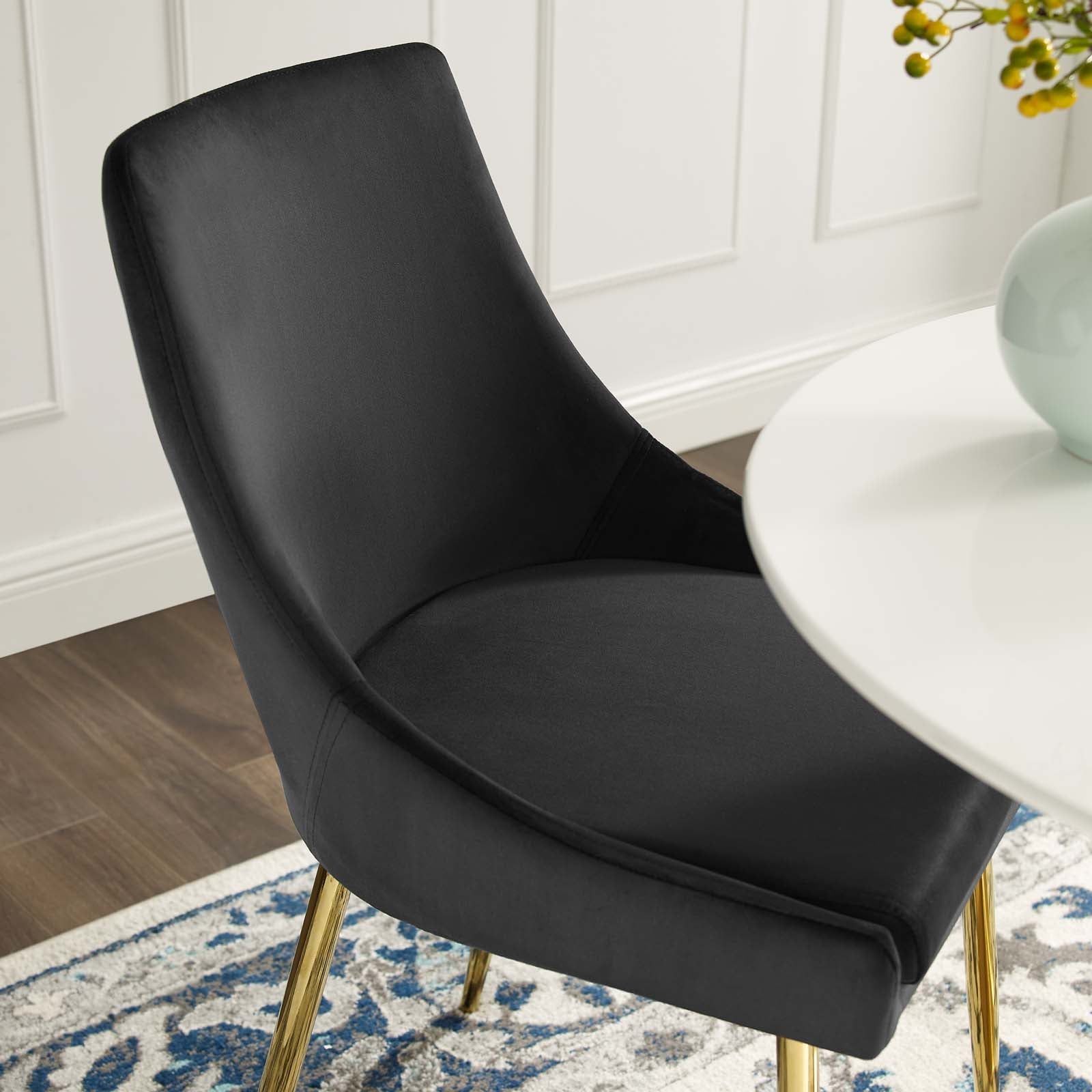 Modway Viscount Performance Velvet Dining Chairs - Set of 2 | Dining Chairs | Modishstore-2