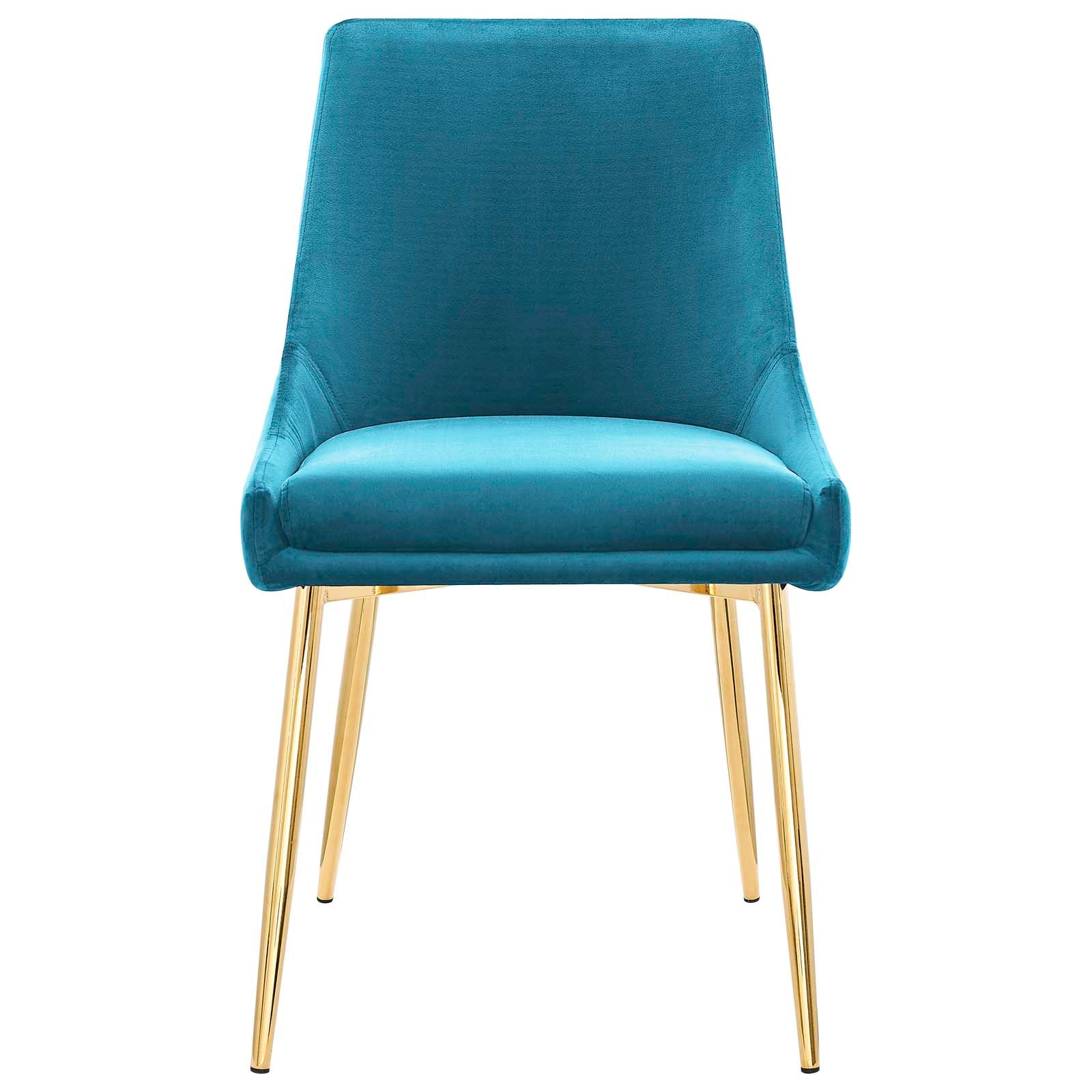 Modway Viscount Performance Velvet Dining Chairs - Set of 2 | Dining Chairs | Modishstore-33
