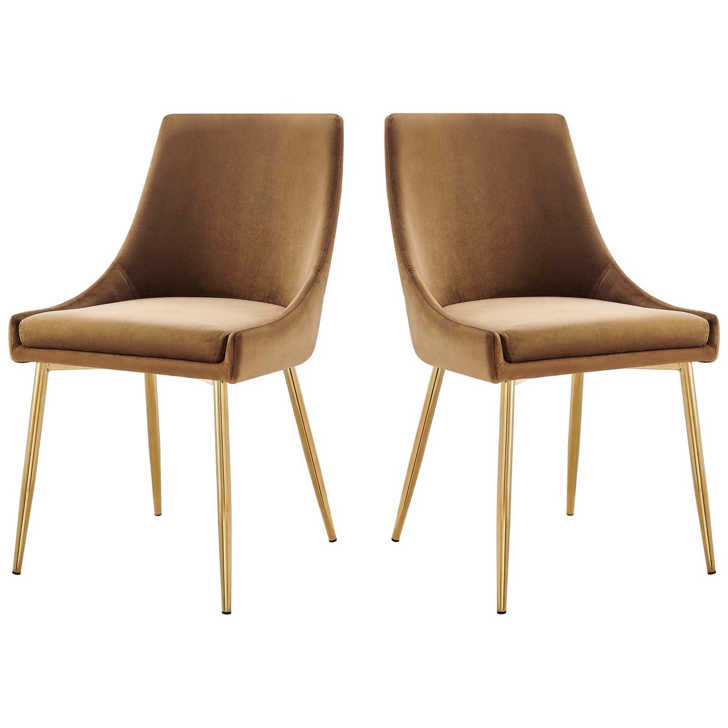 Modway Viscount Performance Velvet Dining Chairs - Set of 2 | Dining Chairs | Modishstore-31