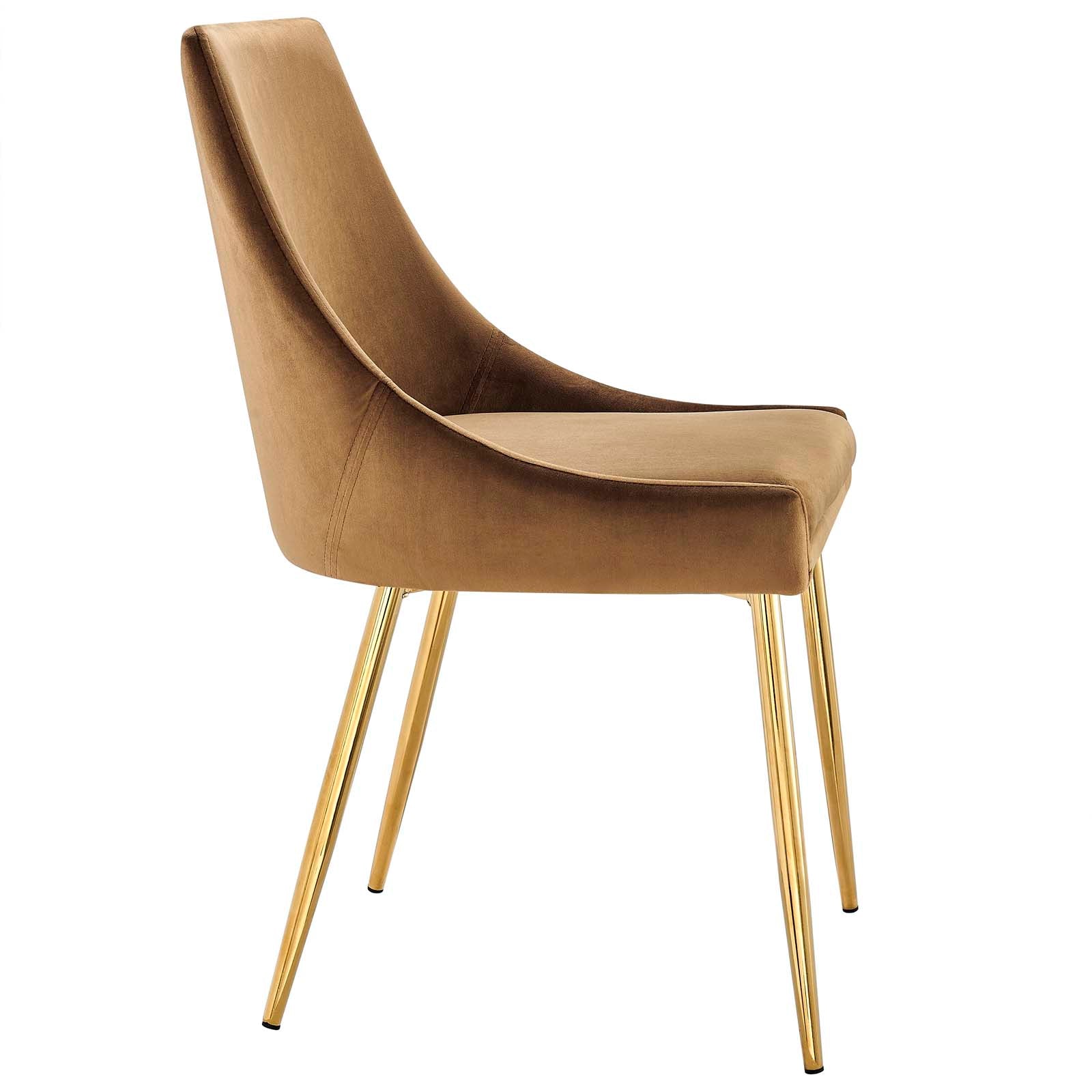 Modway Viscount Performance Velvet Dining Chairs - Set of 2 | Dining Chairs | Modishstore-30