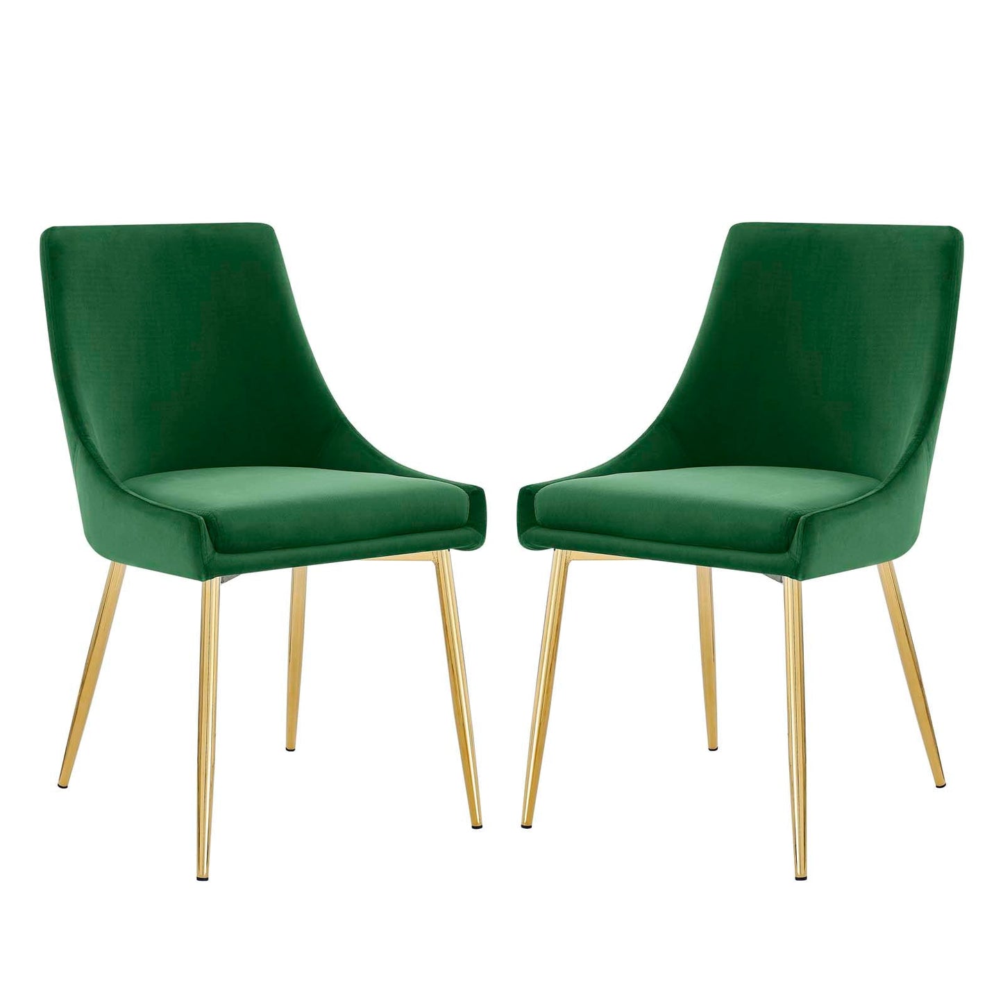 Modway Viscount Performance Velvet Dining Chairs - Set of 2 | Dining Chairs | Modishstore-57
