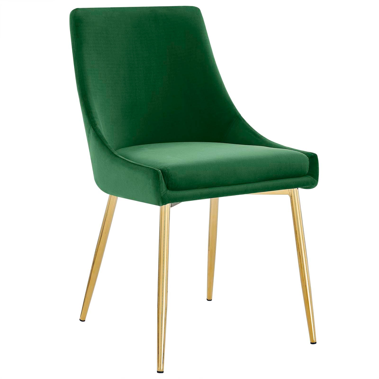 Modway Viscount Performance Velvet Dining Chairs - Set of 2 | Dining Chairs | Modishstore-58