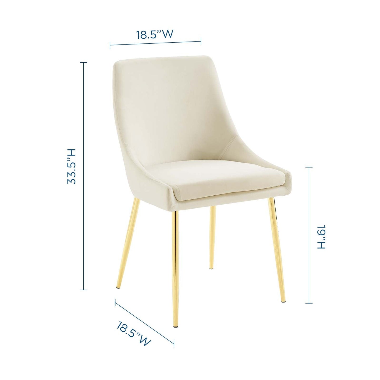 Modway Viscount Performance Velvet Dining Chairs - Set of 2 | Dining Chairs | Modishstore-13