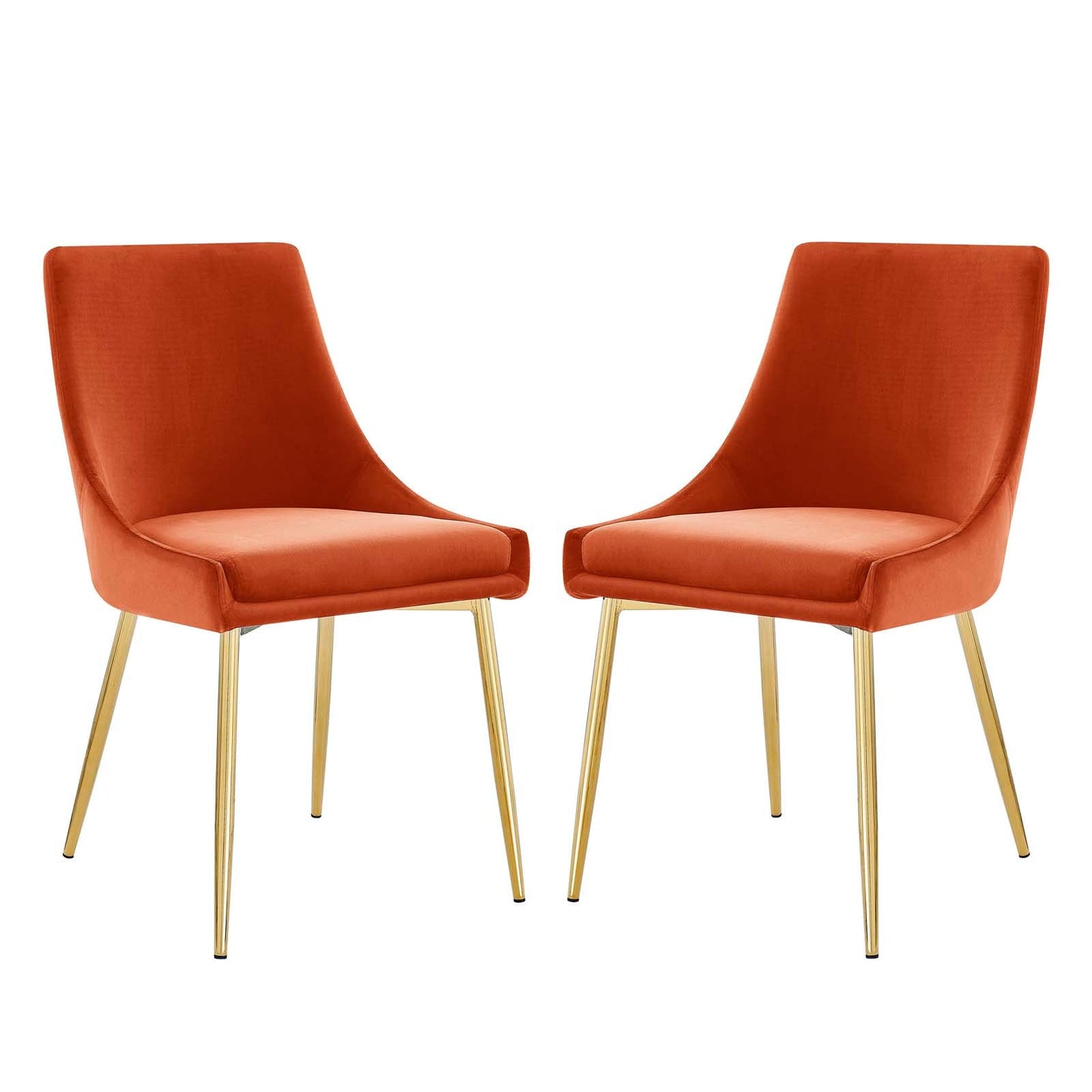 Modway Viscount Performance Velvet Dining Chairs - Set of 2 | Dining Chairs | Modishstore-61