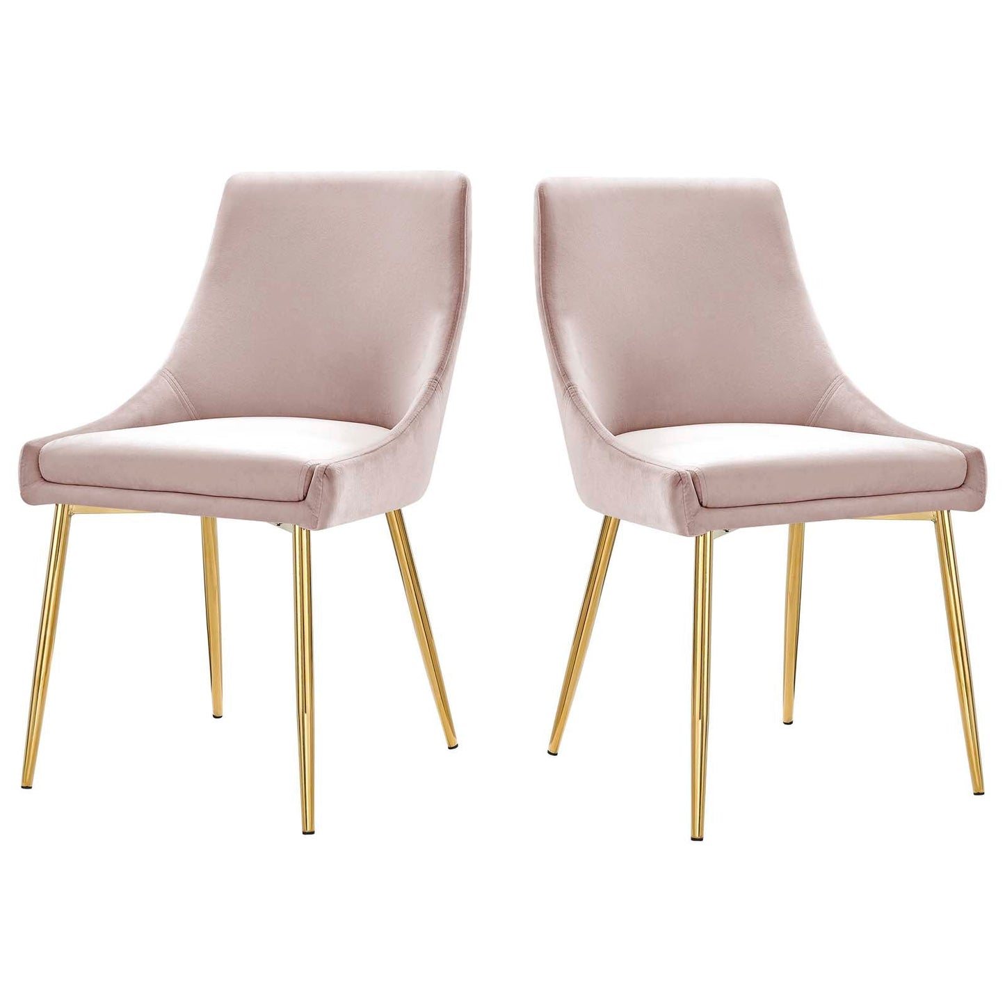 Modway Viscount Performance Velvet Dining Chairs - Set of 2 | Dining Chairs | Modishstore-24
